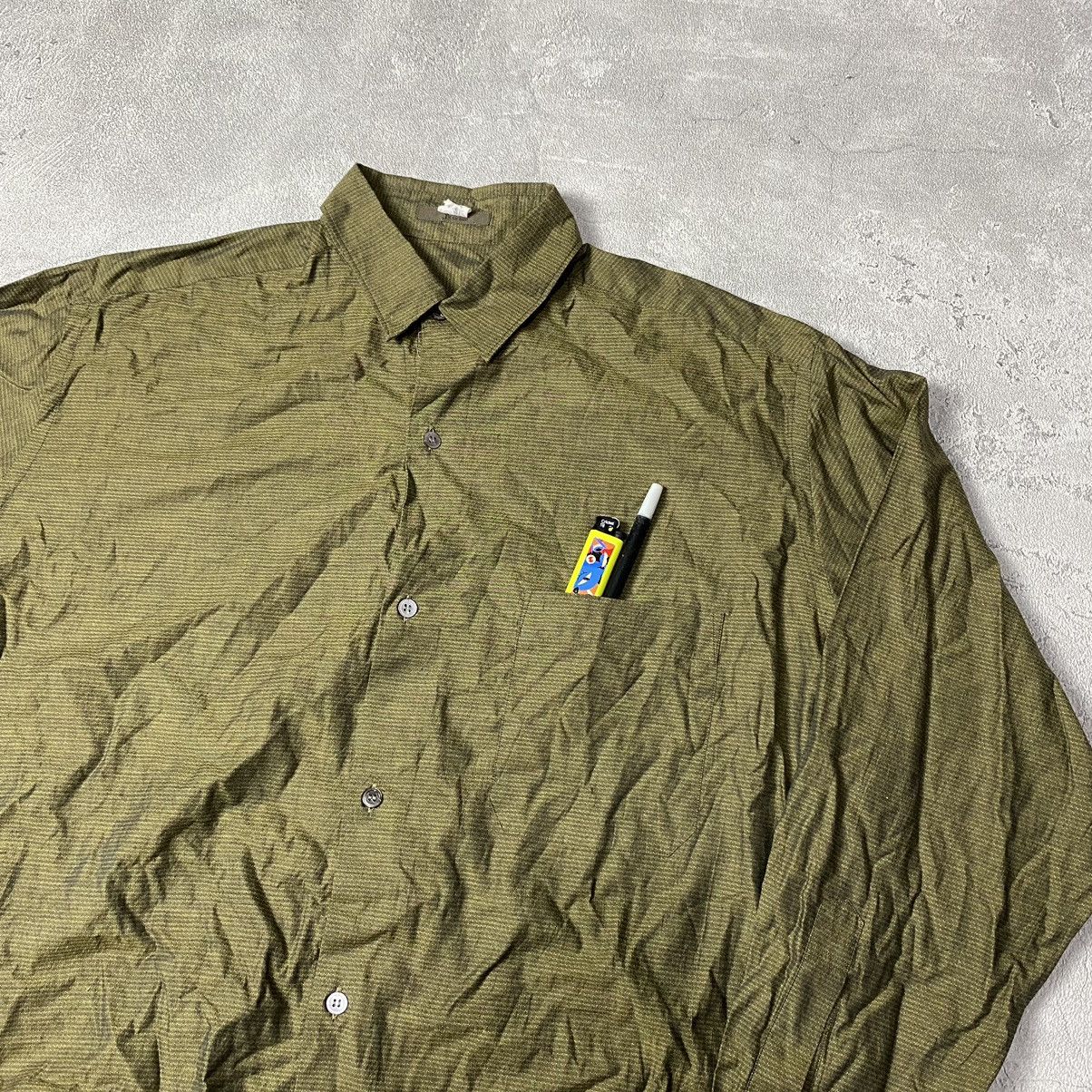 Y's × Y's for Men × Yohji Yamamoto Vintage Y’s For Men Shirt XL Yohji Yamamoto Olive Size US XL / EU 56 / 4 - 3 Thumbnail