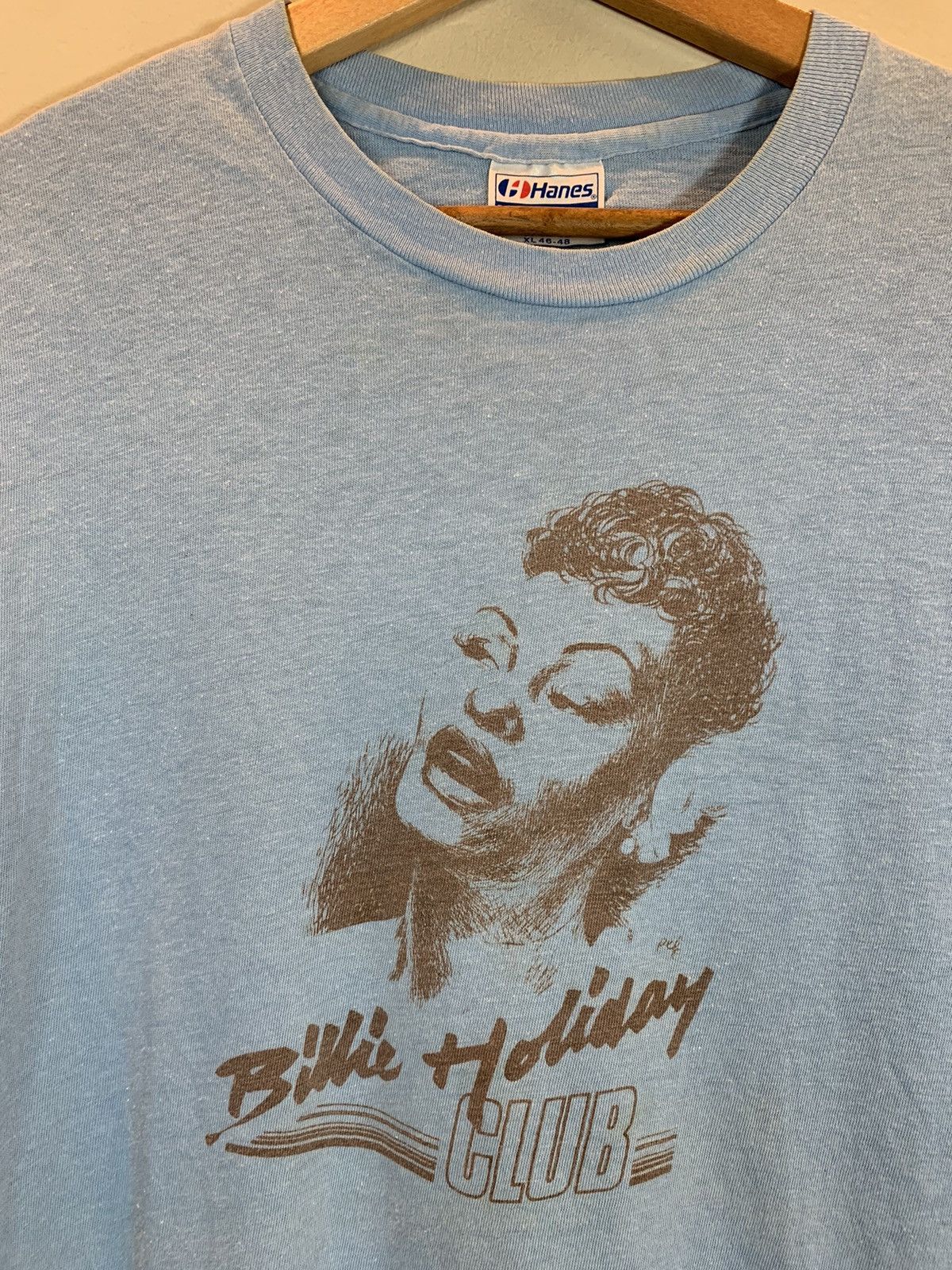*RARE* Vintage 80’s Billie Holiday Jazz Club Art T-Shirt XL