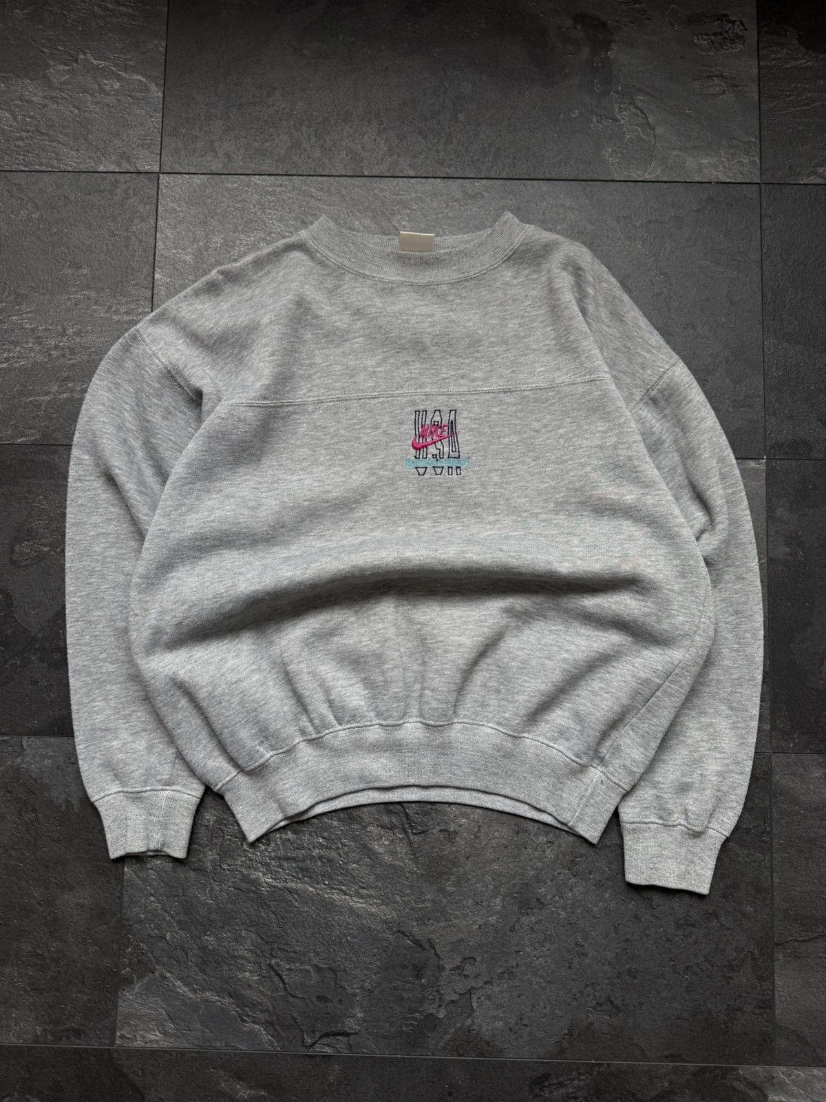 Nike × Vintage Vintage Nike big logo USA sweatshirt hype oversize Size US M / EU 48-50 / 2 - 1 Thumbnail