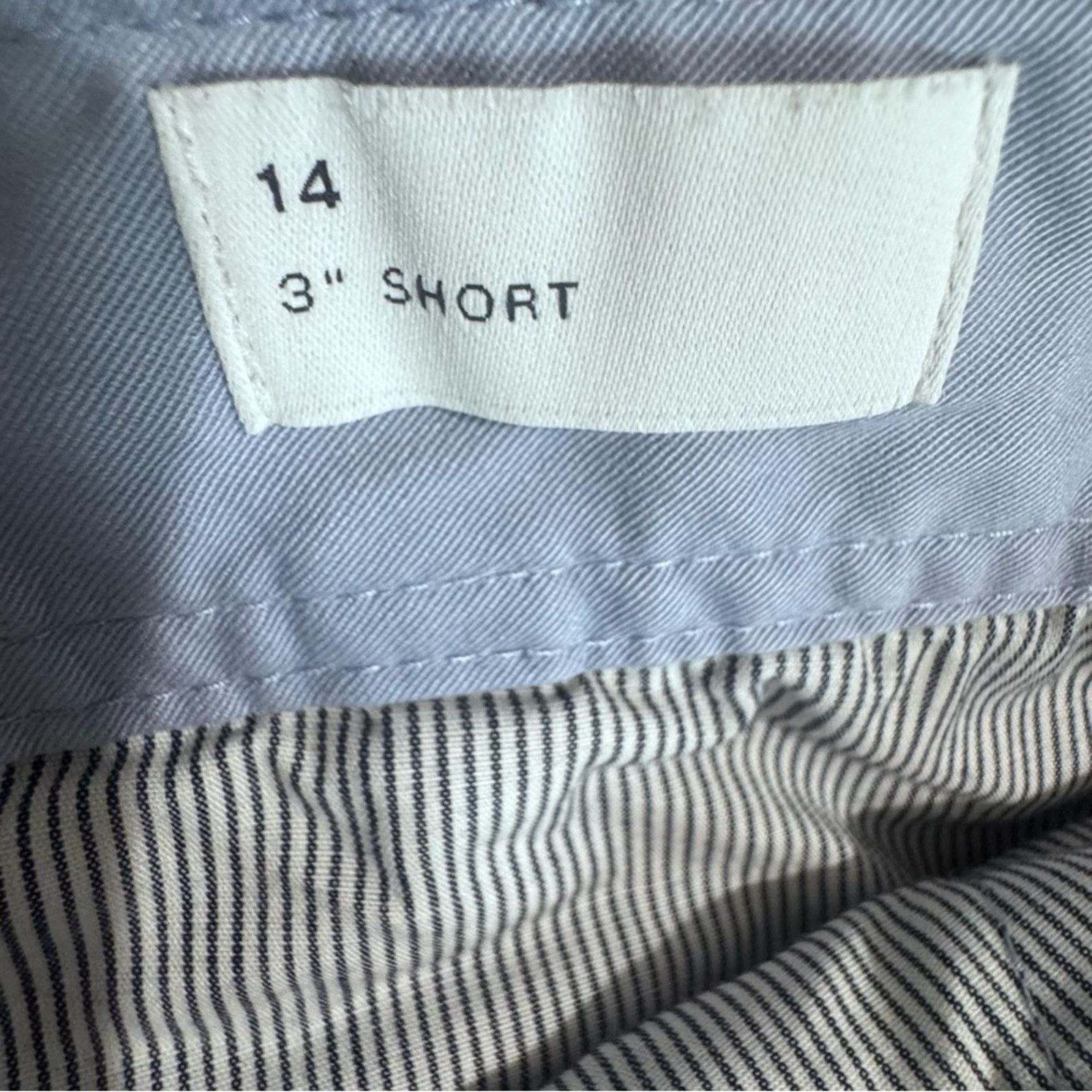 Gap Gap Embroidered Stripe Blue 3” Flat Front Shorts Women’s 14 Size 36" / US 14 / IT 50 - 14 Thumbnail