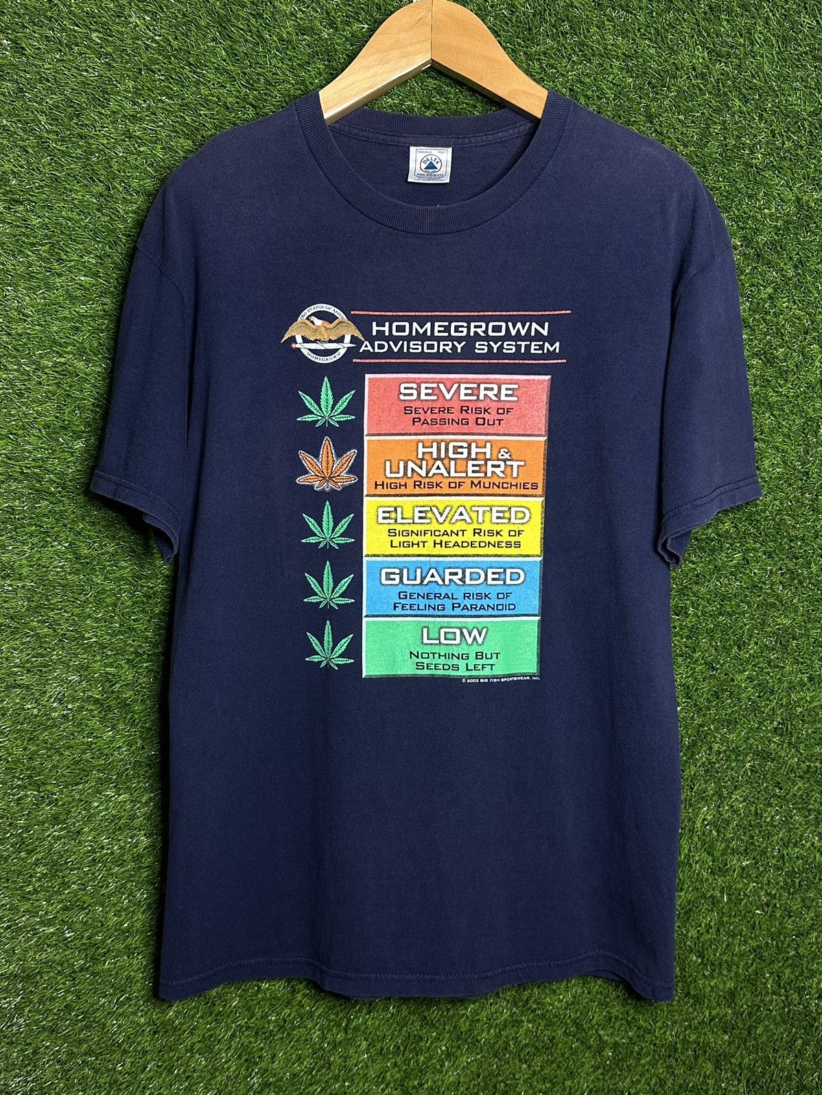 Rap Tees 🚨Vintage Homegrown Advisory System 2003 Weed T-Shirt Size US L / EU 52-54 / 3 - 1 Thumbnail
