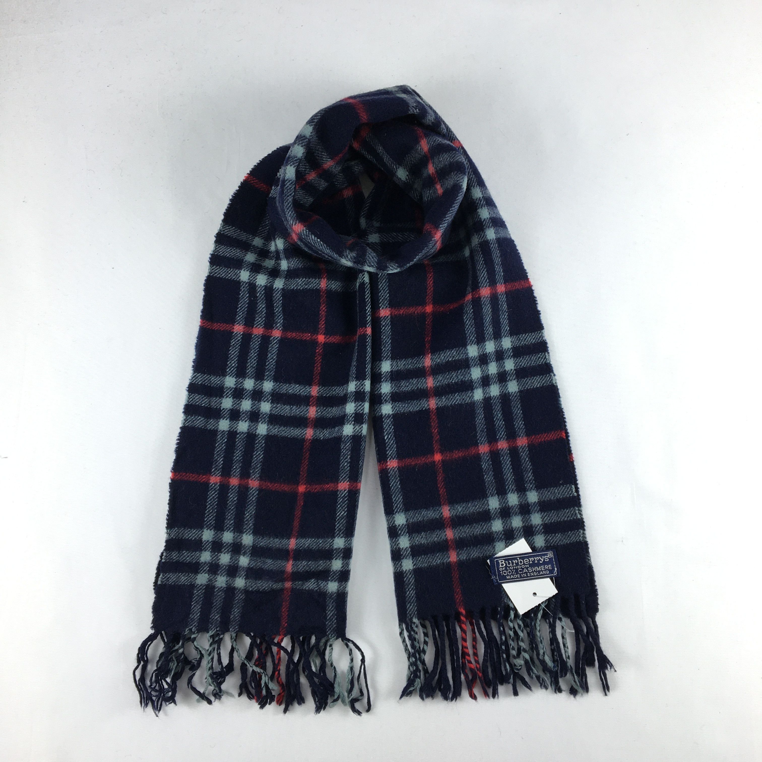Burberry Vintage Burberry Scarf Muffler Wool Cashmere Scarves Size ONE SIZE - 1 Thumbnail