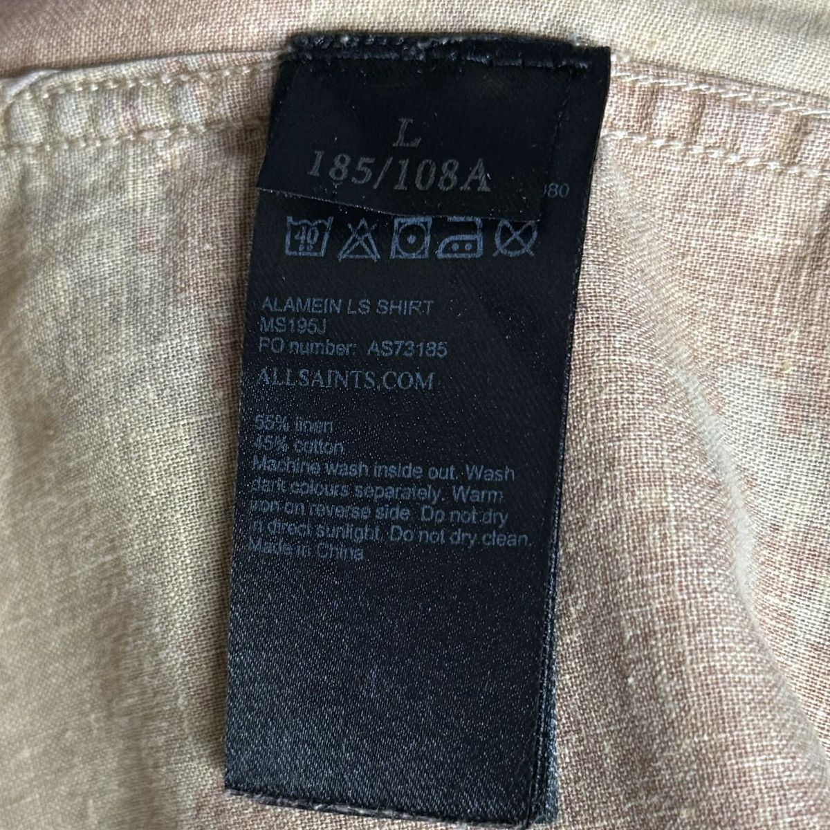 Allsaints Allsaints LINEN SHIRT MULTI PRINT SHIRT BUTTON UP Size US L / EU 52-54 / 3 - 5 Thumbnail