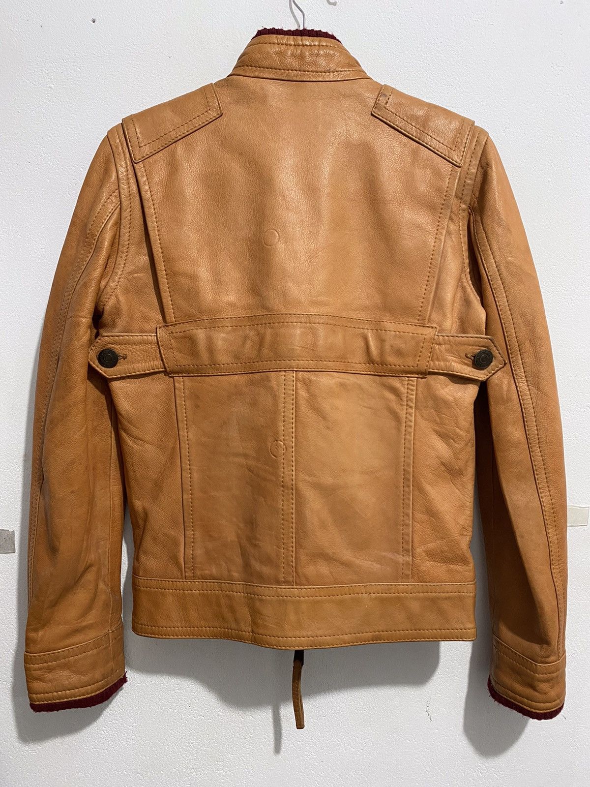 Dsquared2 RARE DSQUARED2 LEATHER JACKET BIKERS BROWN FALL05 Size US S / EU 44-46 / 1 - 4 Thumbnail