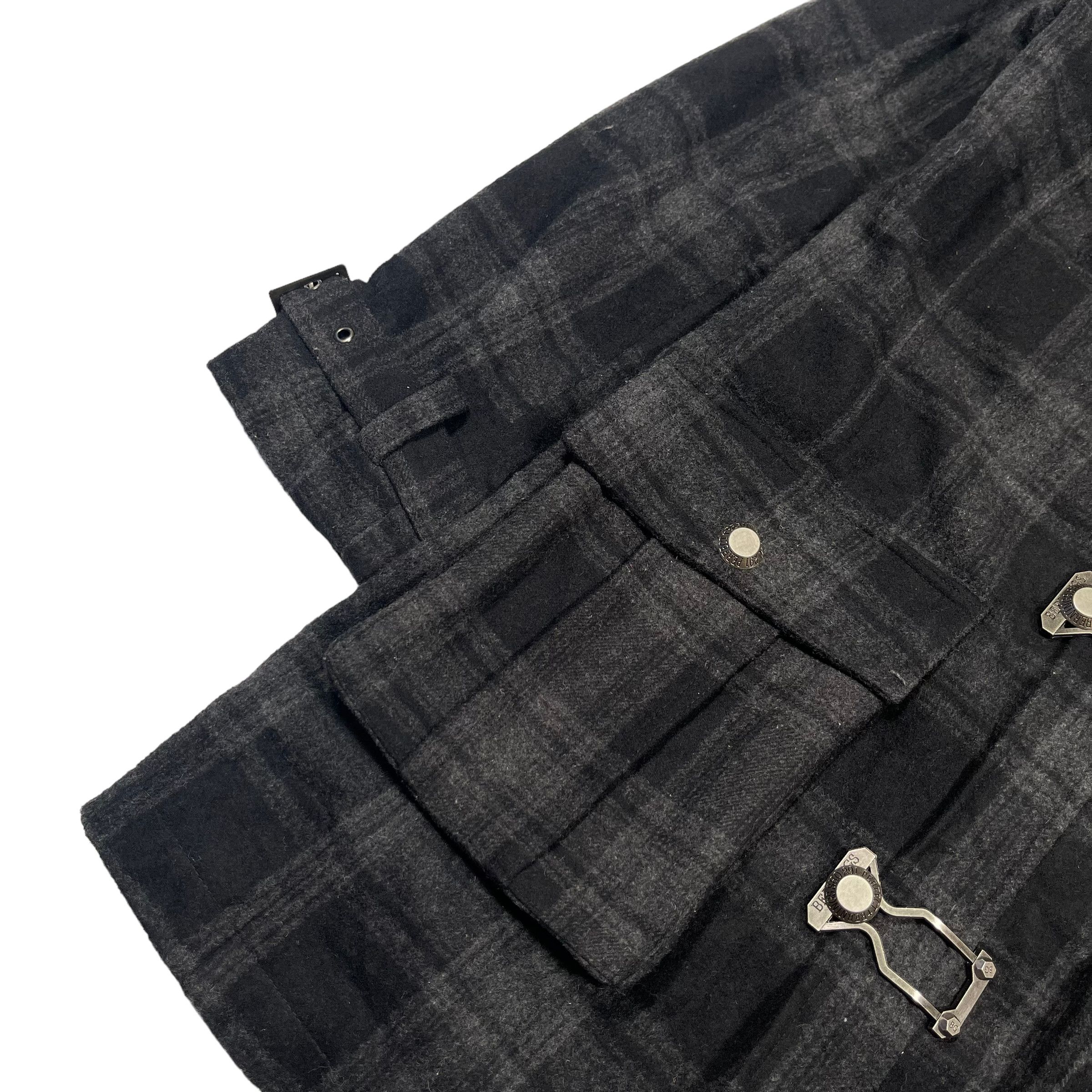 14th Addiction × If Six Was Nine × KMRii Berning Sho Plaid Wool Skinhead Punk Jacket Size US L / EU 52-54 / 3 - 4 Thumbnail