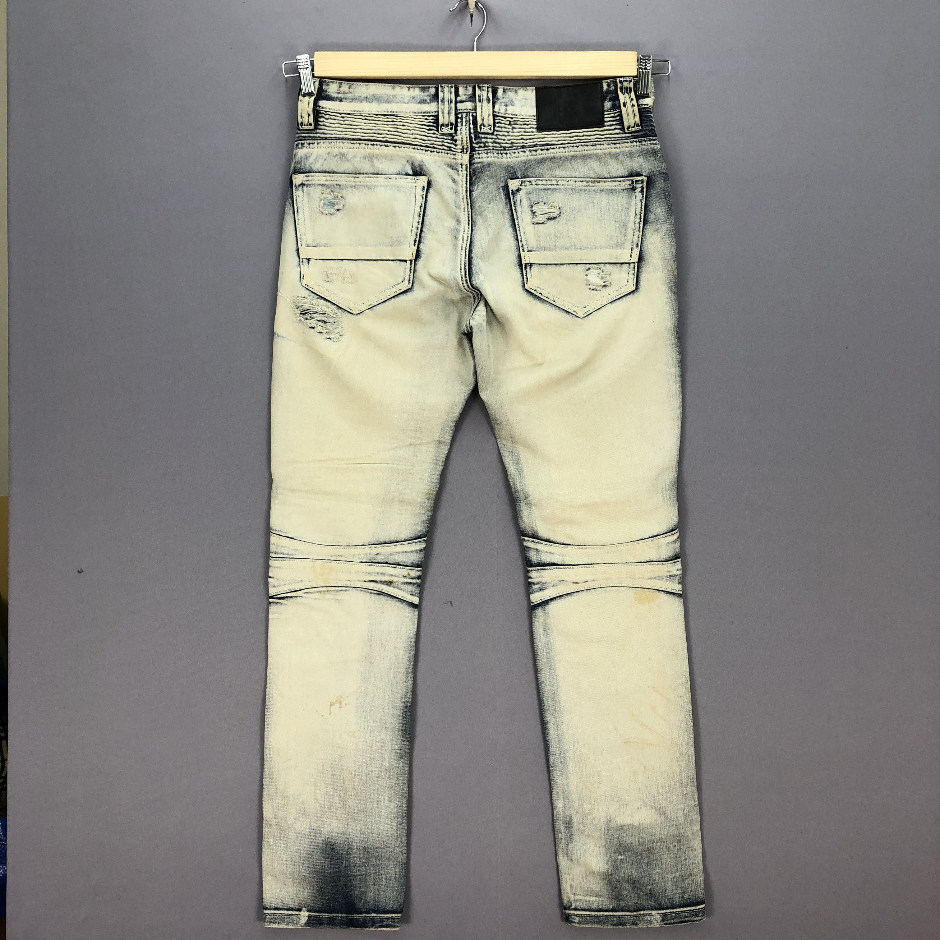 Japanese Brand Vintage Y2K Bikers Jeans Japanese Rider Faded Denim Pants Size US 34 / EU 50 - 2 Thumbnail