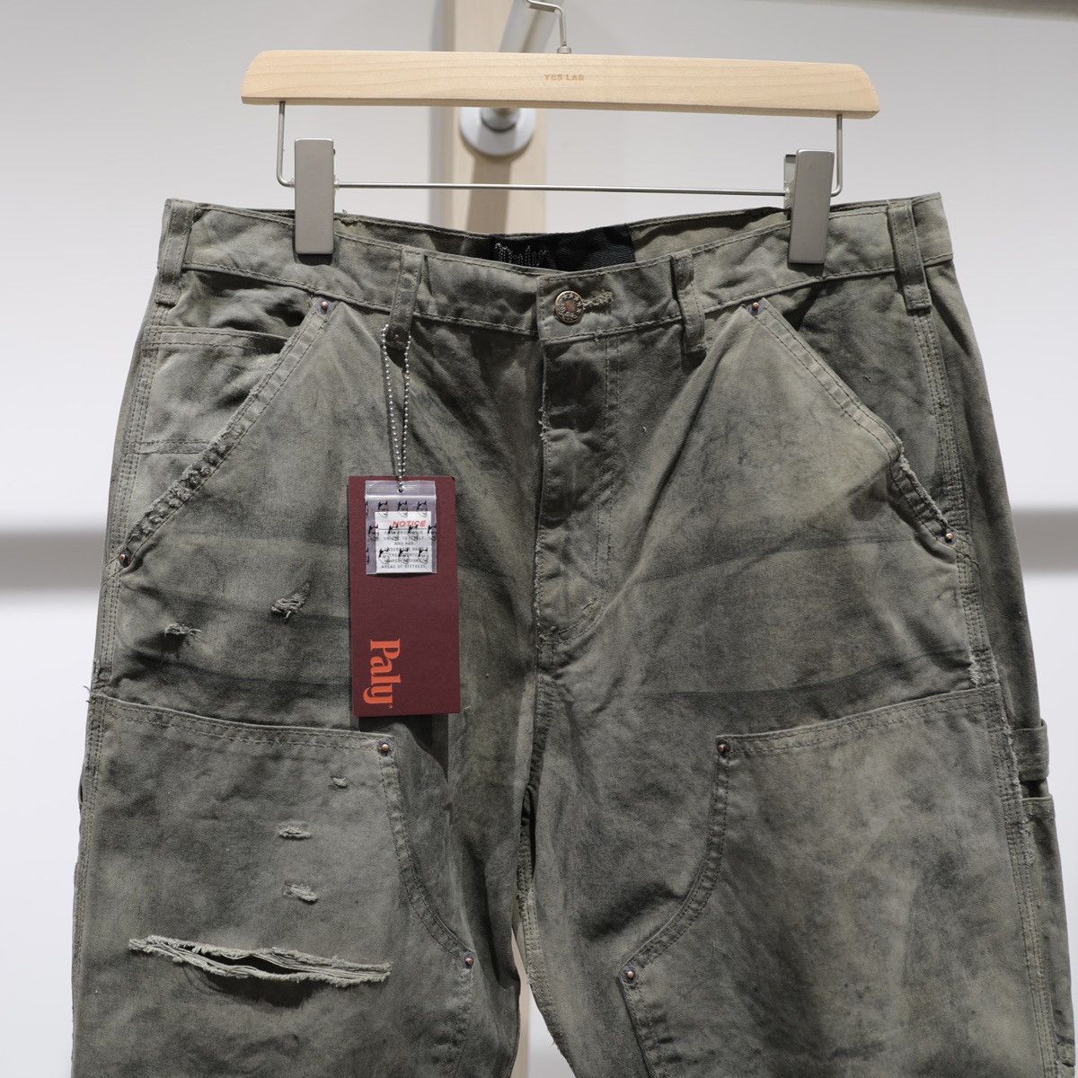 Paly Hollywood Paly Hollywood BEEN THRU IT WAXED CANVAS DBL KNEE PANT Size US 32 / EU 48 - 2 Thumbnail