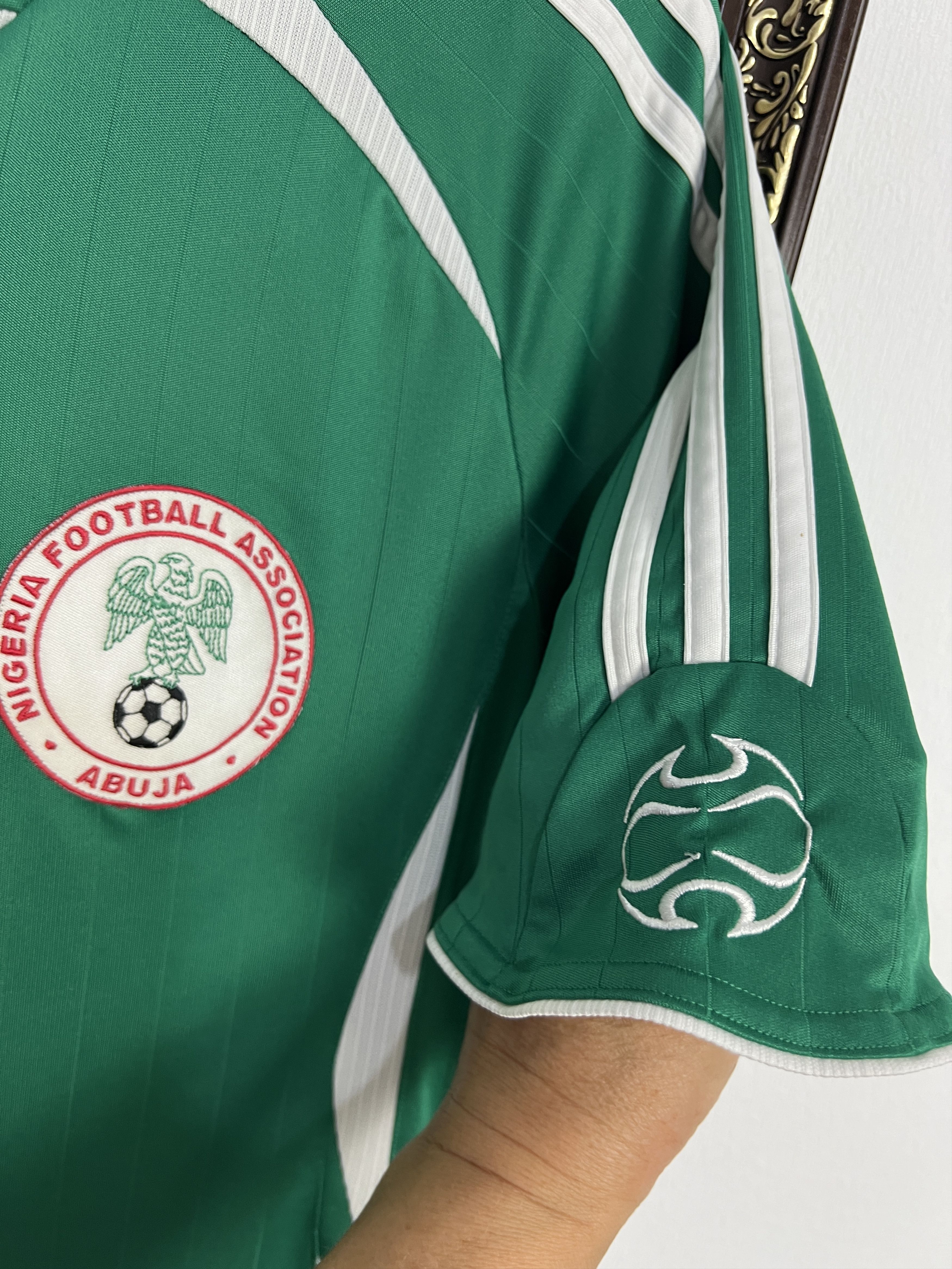 Adidas Nigeria Home football shirt 2005 Soccer Adidas Jersey Size US S / EU 44-46 / 1 - 4 Thumbnail