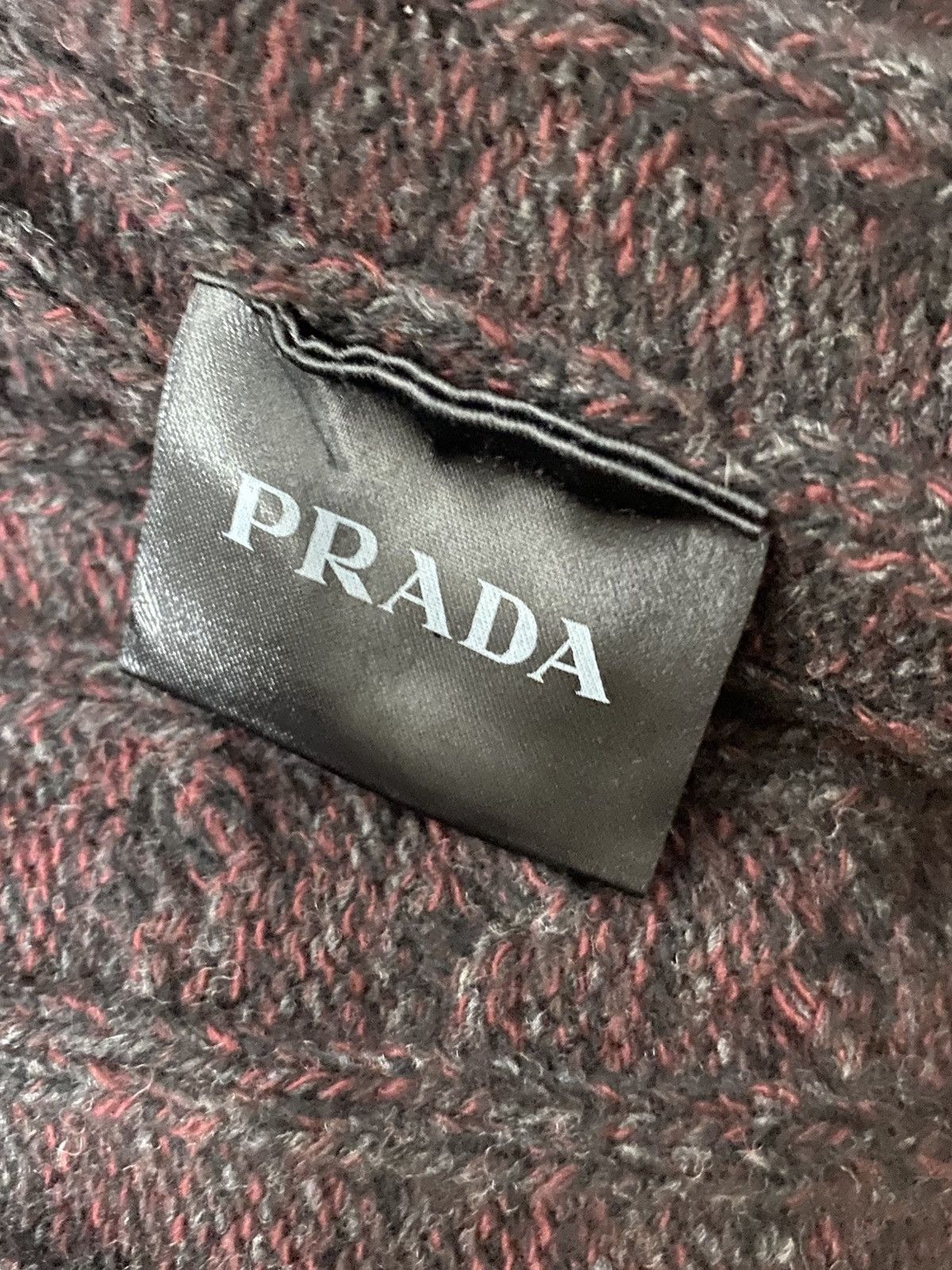 Prada Prada Burgundy Cable Knit Sweater- size 50 Size US M / EU 48-50 / 2 - 4 Thumbnail