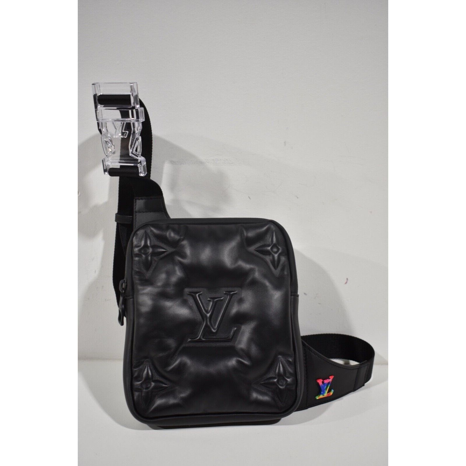 Louis Vuitton Louis Vuitton Bag Monogram Puffer Black Leather Bumbag 2054 Size ONE SIZE - 2 Thumbnail