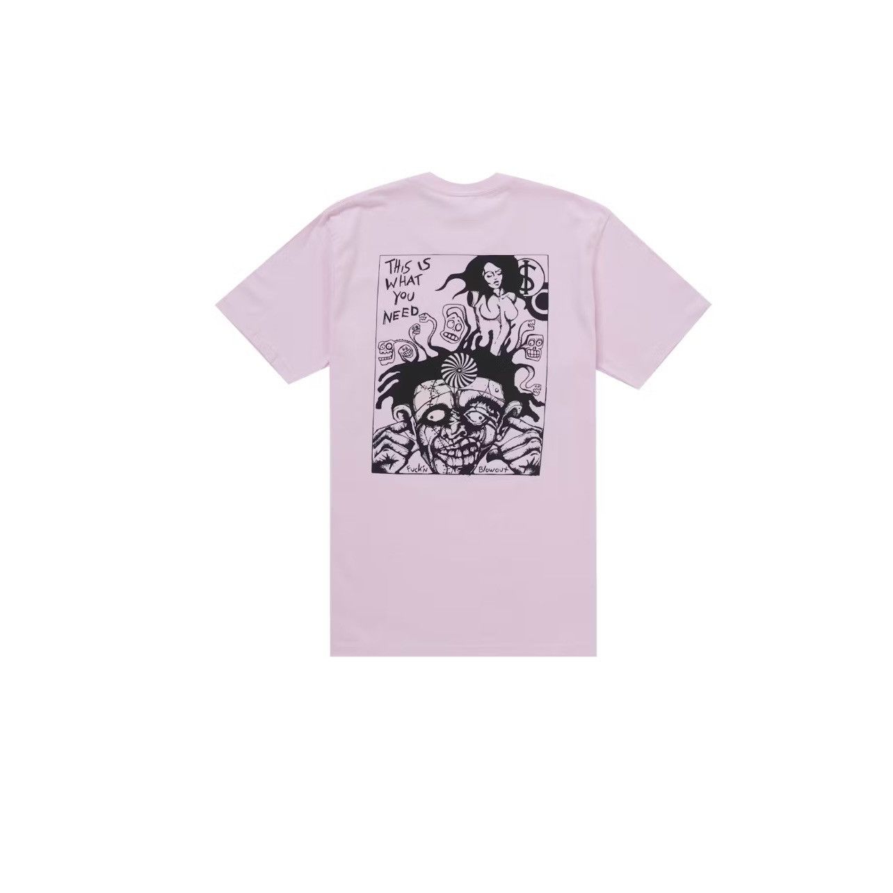 Supreme Supreme Fuckin Blowout Rob Zombie Tee Pink size: XL Size US XL / EU 56 / 4 - 2 Thumbnail