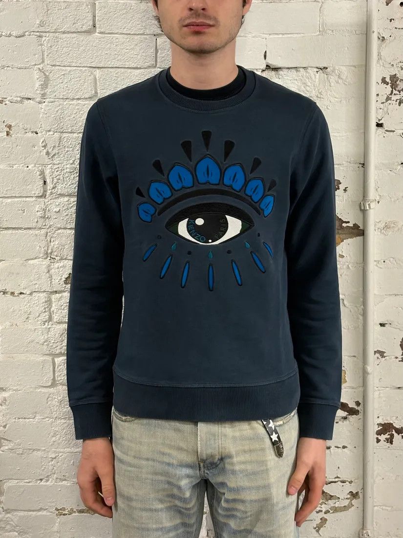 Kenzo Kenzo Blue Eye Sweater Size US S / EU 44-46 / 1 - 2 Thumbnail