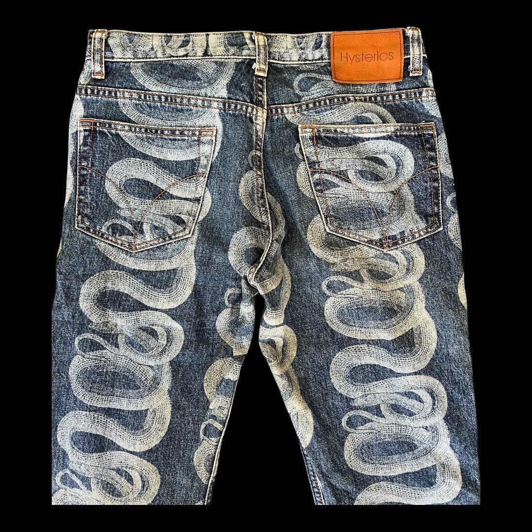Hysteric Glamour HYSTERIC GLAMOUR SNAKE PRINT DESIGN JAPANESE BRAND DENIM Size US 29 - 3 Thumbnail