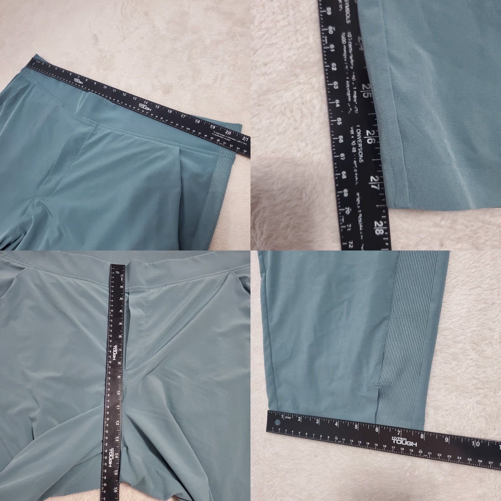 Athleta VINTAGE Athleta Brooklyn Mid Rise Ankle Pant Women Plus 22 Green Pull On Pockets Active Size 40" / US 18 - 8 Thumbnail