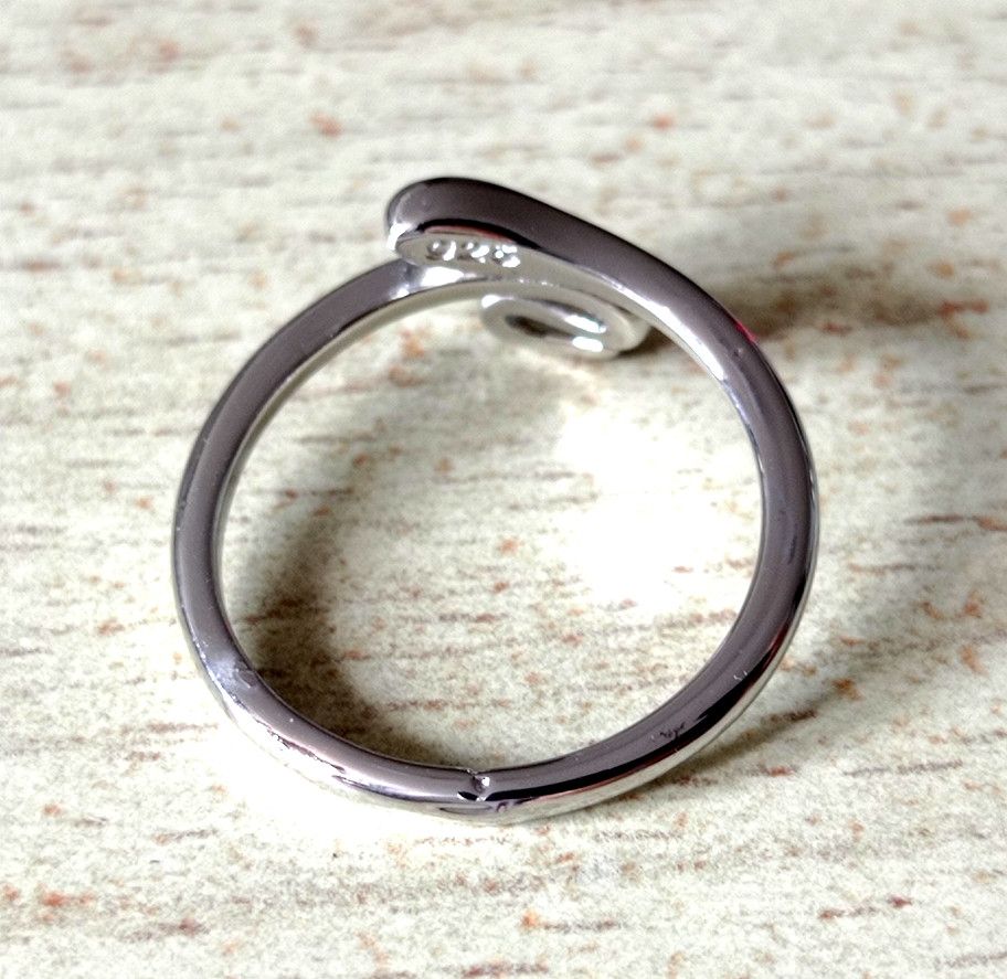 Designer × Vintage Punk Snake Tiny Silver Shine Ring Unique Size ONE SIZE - 3 Thumbnail