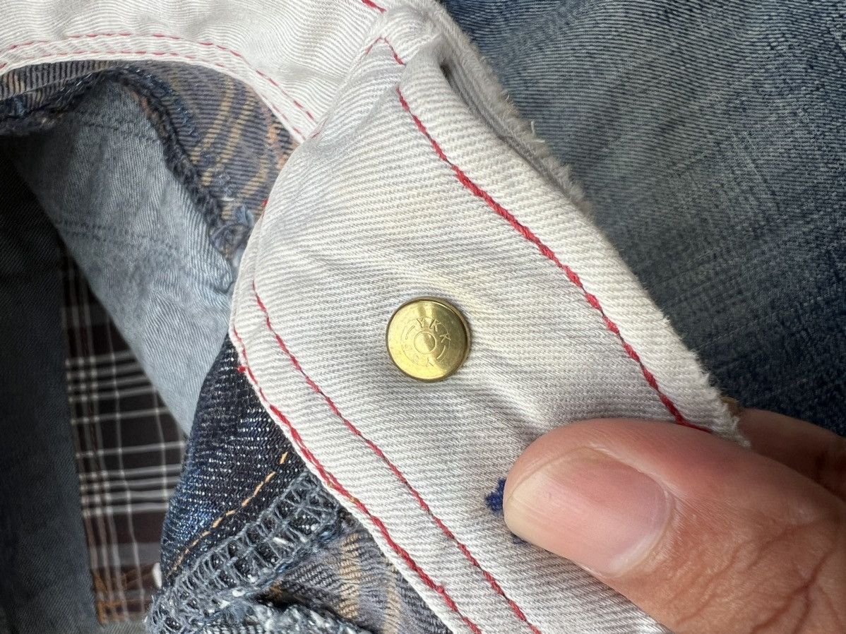 Marithe + Francois Girbaud Marithe Francois Girbaud Distressed Denim Design Size US 31 - 7 Thumbnail
