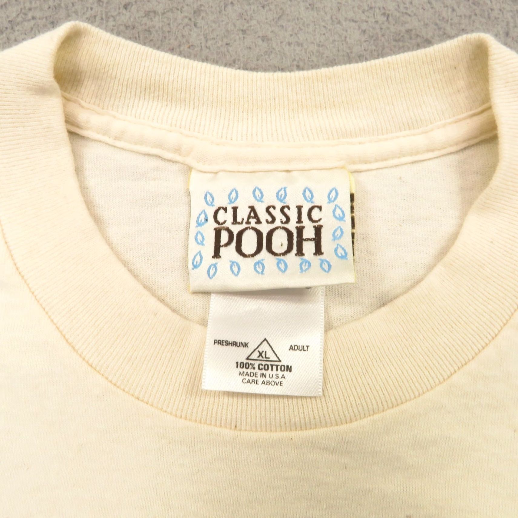 Disney VINTAGE Winnie The Pooh Shirt XL Men 90s Made in USA Piglet VTG Graphic Tee Xmas Shirt Men XL Beige Disney T-Shirt 90s Christmas USA Graphics Size US XL / EU 56 / 4 - 5 Thumbnail