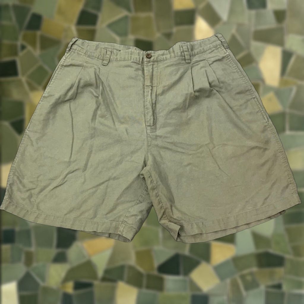 Chaps VTG Chaps Shorts Mens Size 38 Beige Relaxed Golf Linen Blend 90s Size US 38 / EU 54 - 1 Thumbnail