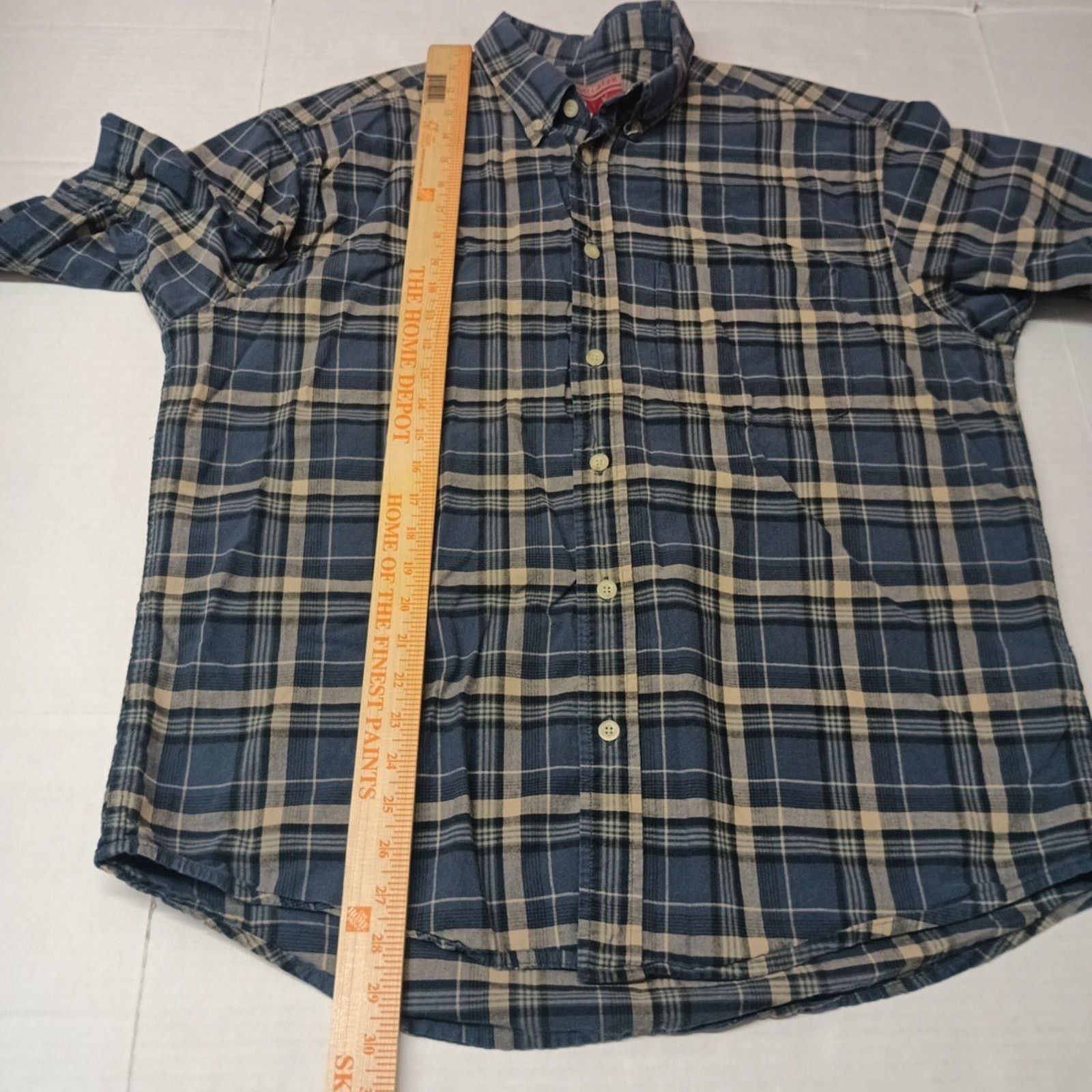 Other Caribou Creek Shirt Men's Size L Blue Beige Plaid Cotton Size US L / EU 52-54 / 3 - 6 Thumbnail