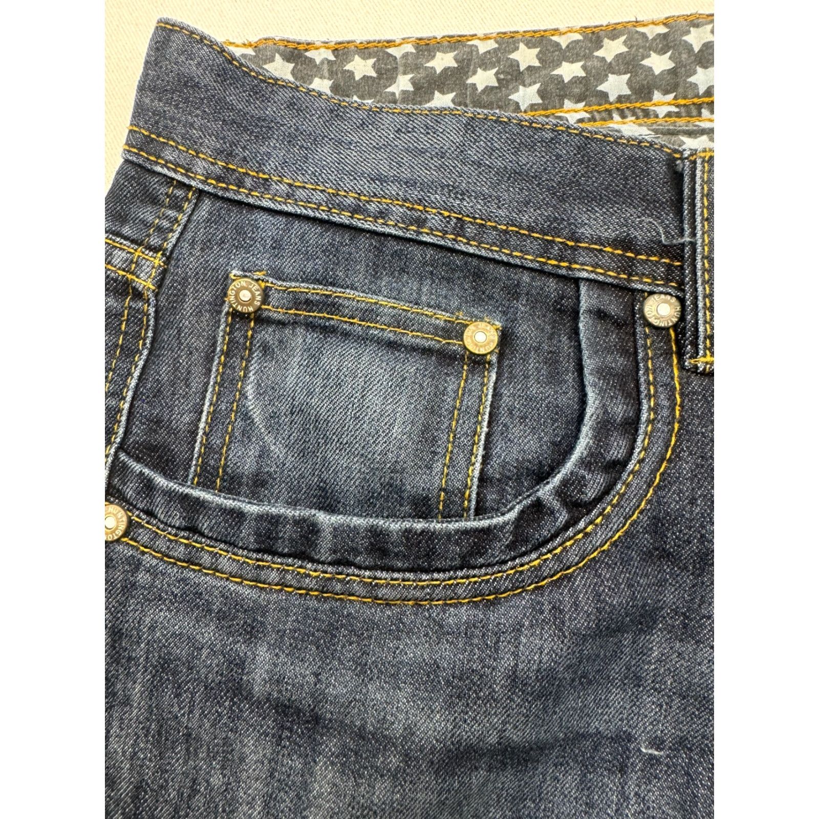 Denime Huntington Beach Club Jeans Mens 36x32 Blue Denim Jeans Straight 5-Pocket Regular Waist 36 Inseam 32 Mens Clothing Beach Theme Size US 36 / EU 52 - 2 Thumbnail
