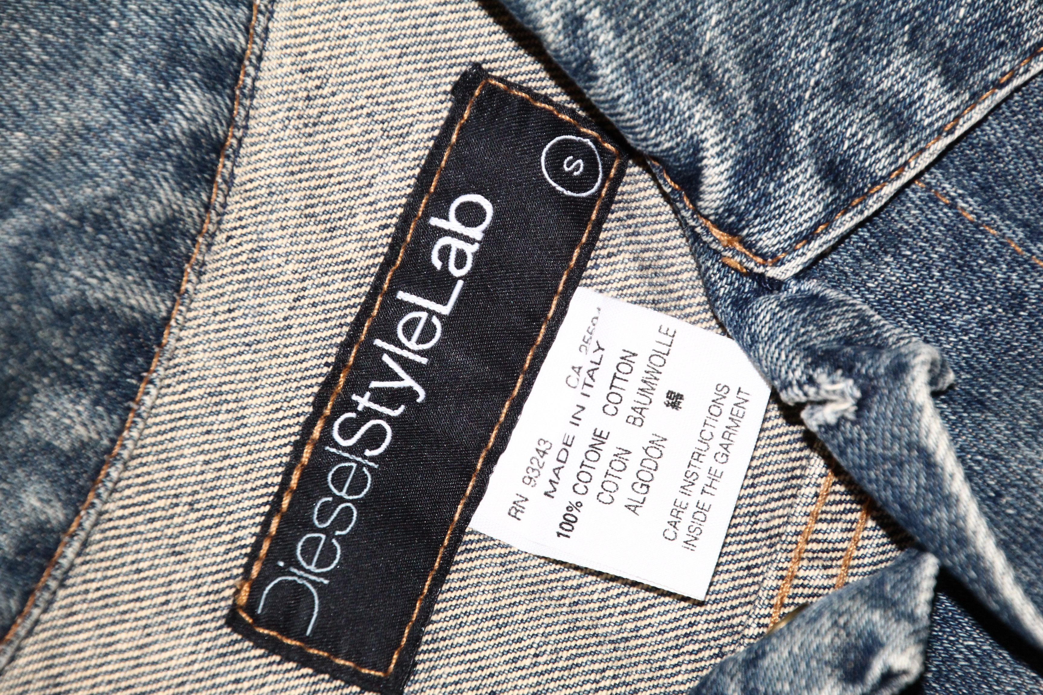 Diesel RARE VTG 🔥Diesel Style Lab Ultrack Stonewash Faded Dnm Jkt Size US S / EU 44-46 / 1 - 3 Thumbnail