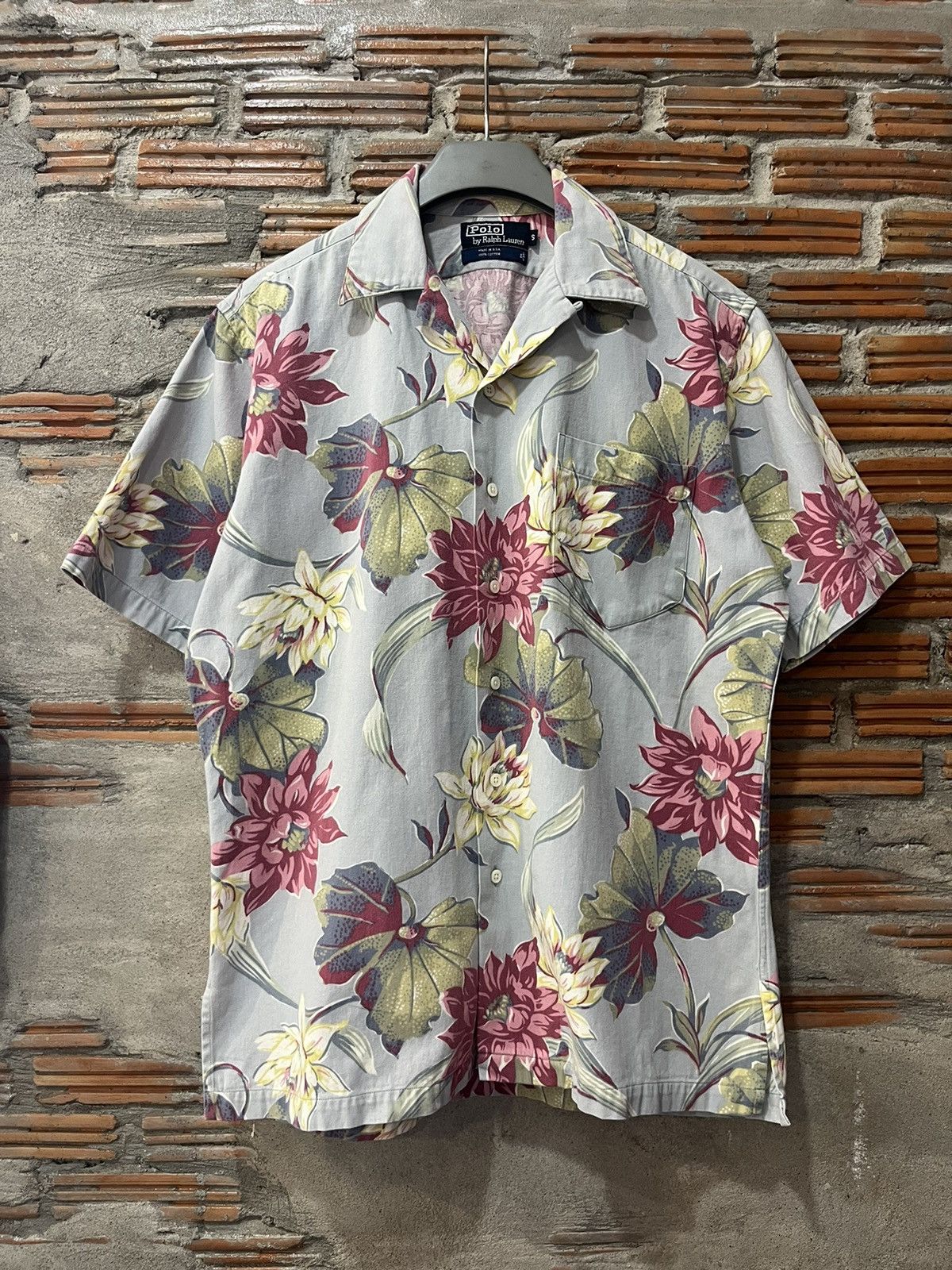 Polo Ralph Lauren Vintage Polo Ralph Lauren Aop Flowers Shirt 90’s Size US S / EU 44-46 / 1 - 2 Thumbnail