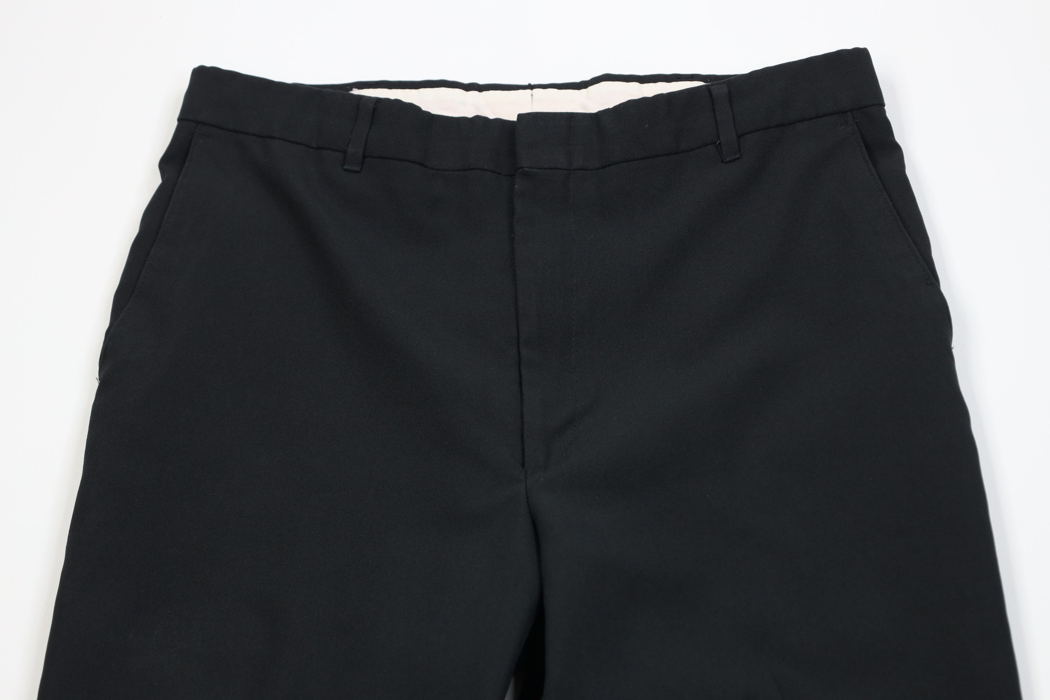 Vintage Vintage 70s Streetwear Flared Wide Leg Chino Pants Black USA Size US 32 / EU 48 - 2 Thumbnail