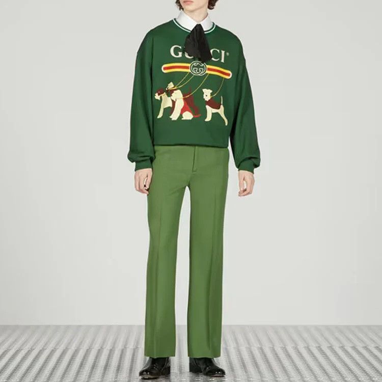 Gucci o1s1wg111025 Cotton Jersey Sweatshirts & Hoodies in Green Size US L / EU 52-54 / 3 - 2 Thumbnail