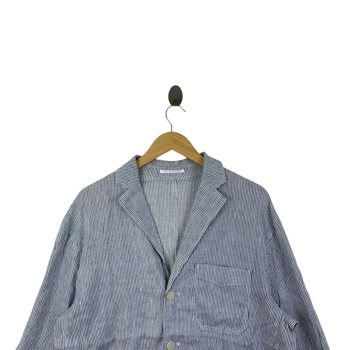 Uniqlo UNIQLO Hickory Stripes Multi Pockets Button Up Casual Shirt Size US XL / EU 56 / 4 - 2 Thumbnail