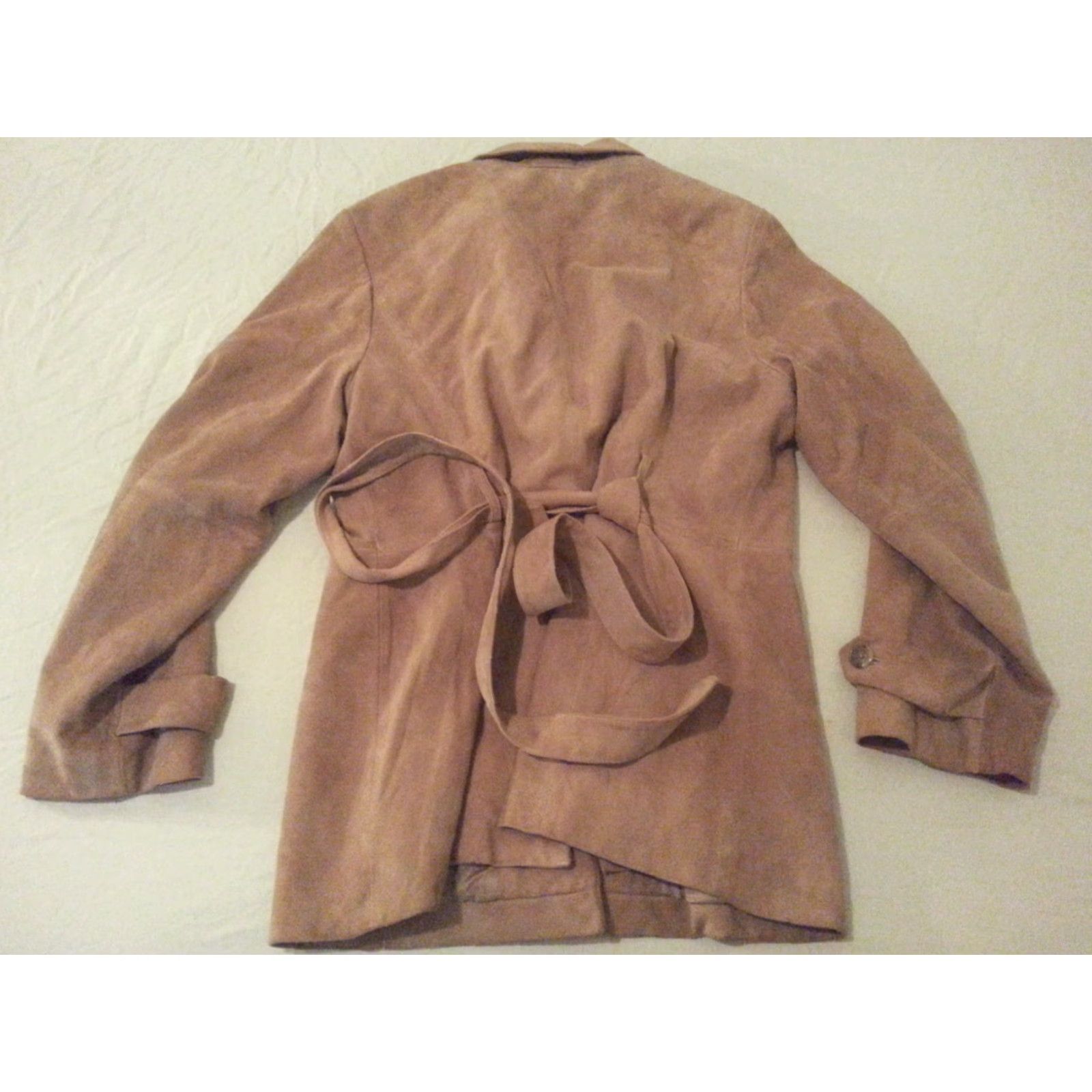 Brooks Brothers VINTAGE Brooks Brothers Leather Coat Jacket 14 Womens Brown Leather Coat Womens Brooks Brothers Coat 14 Size Regular Long Sleeve Women Mens Girls Size XL / US 12-14 / IT 48-50 - 2 Thumbnail