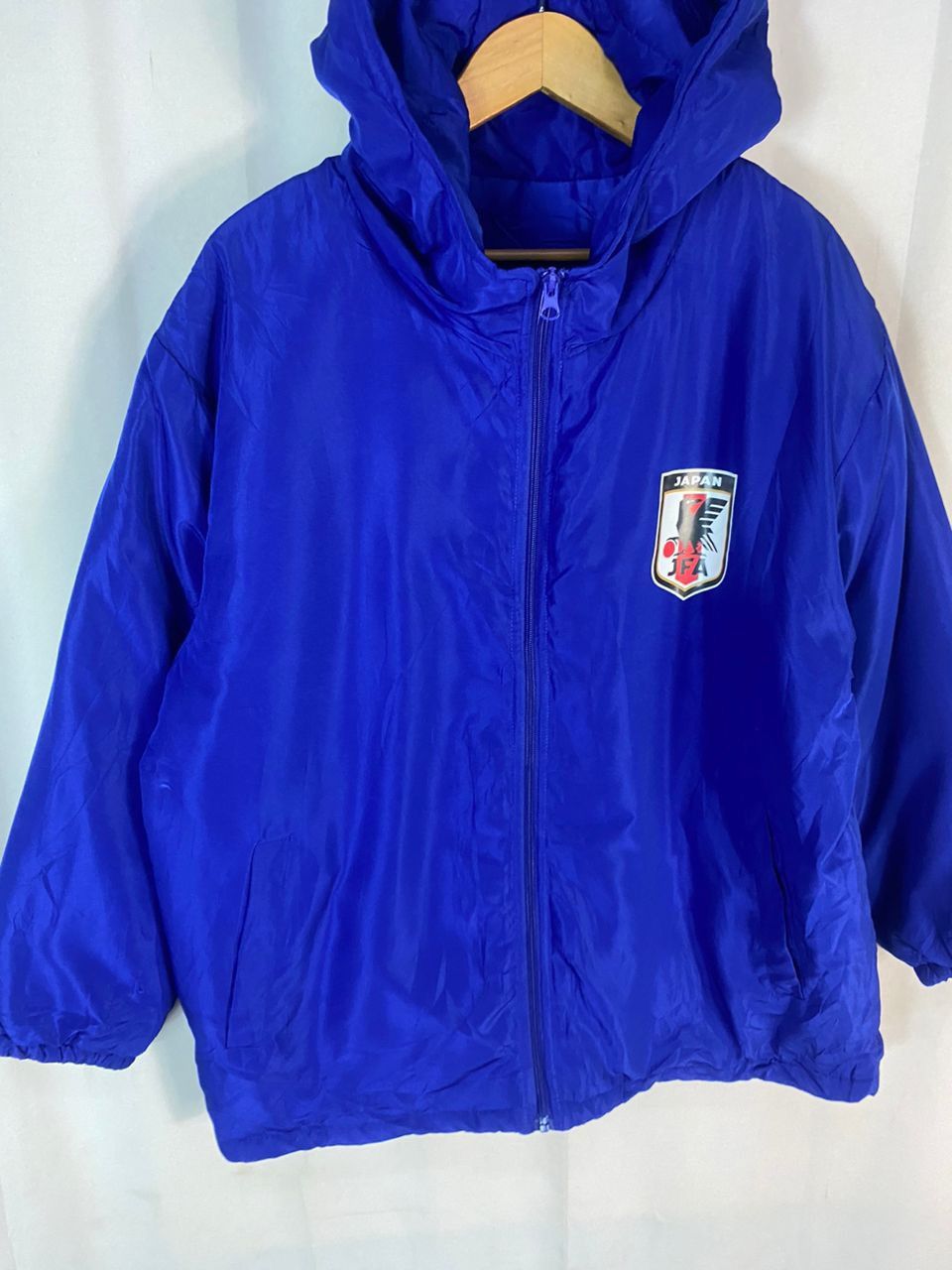 Japanese Brand Samurai blue japan football team zipper hoodie jacket Size US L / EU 52-54 / 3 - 4 Thumbnail