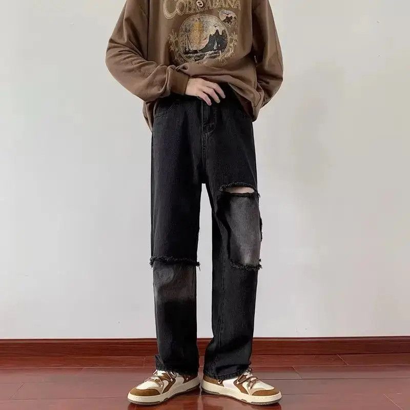 Japanese Brand Vintage gradient rendering ripped jeans Size US 32 / EU 48 - 3 Thumbnail