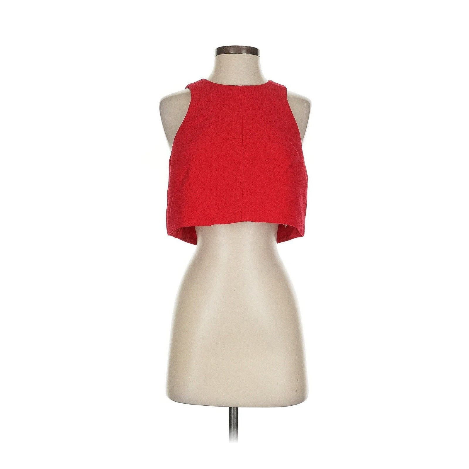 Black Halo Black Halo Sanibel Two Piece Mini Dress red crop top skirt 4 Size 27" / US 4 / IT 40 - 2 Thumbnail