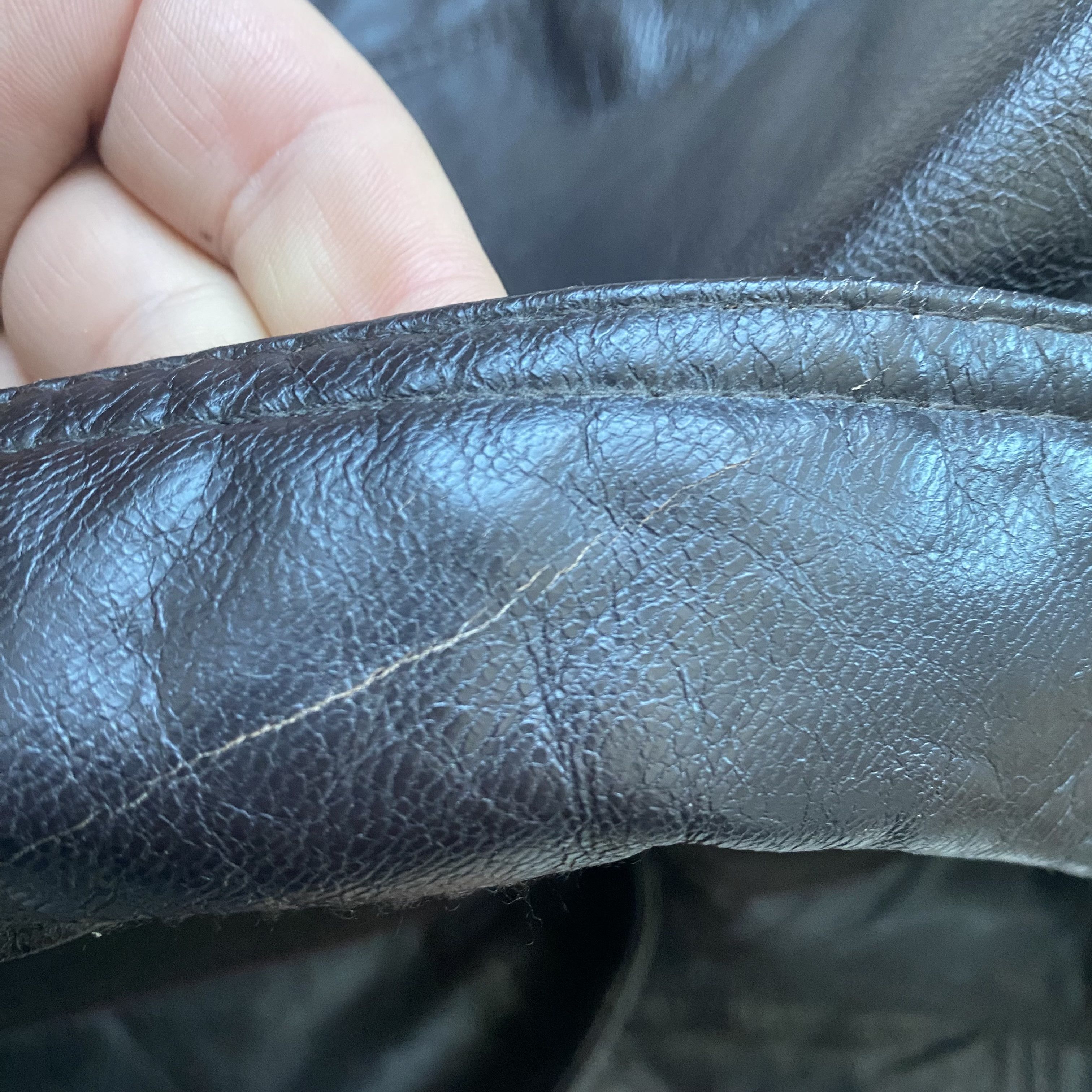 Genuine Leather Vintage 90s Real Leather jacket Button Up Size US L / EU 52-54 / 3 - 10 Thumbnail