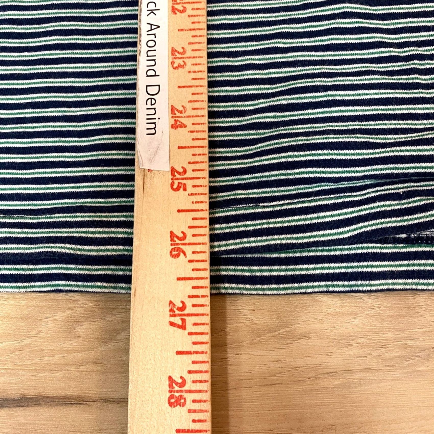 J.Crew J. Crew Polo Shirt Mens L Striped Slub Cotton Knit Short Sleeve Button-Down Pocket Navy Green Simulated Logo Casual Activewear Size US L / EU 52-54 / 3 - 6 Thumbnail