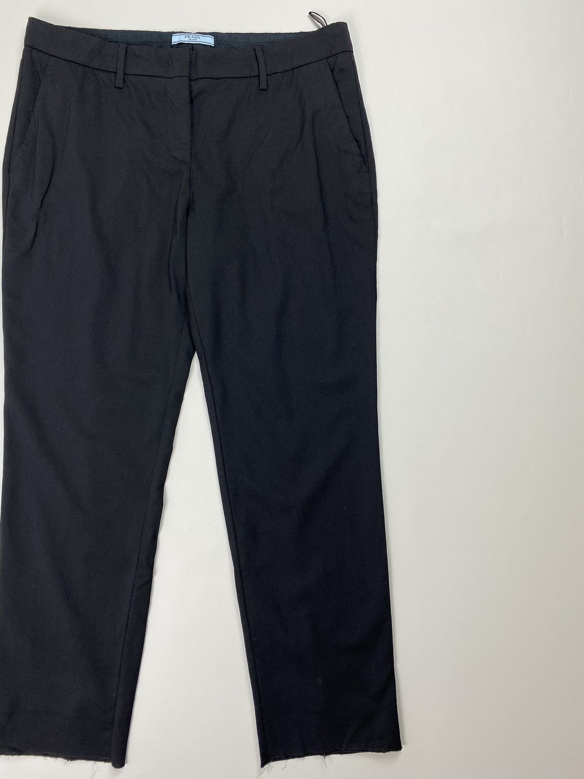 Prada × Vintage Prada Milano ladies wool dress pants trousers size 46 Size 32" / US 10 / IT 46 - 3 Thumbnail