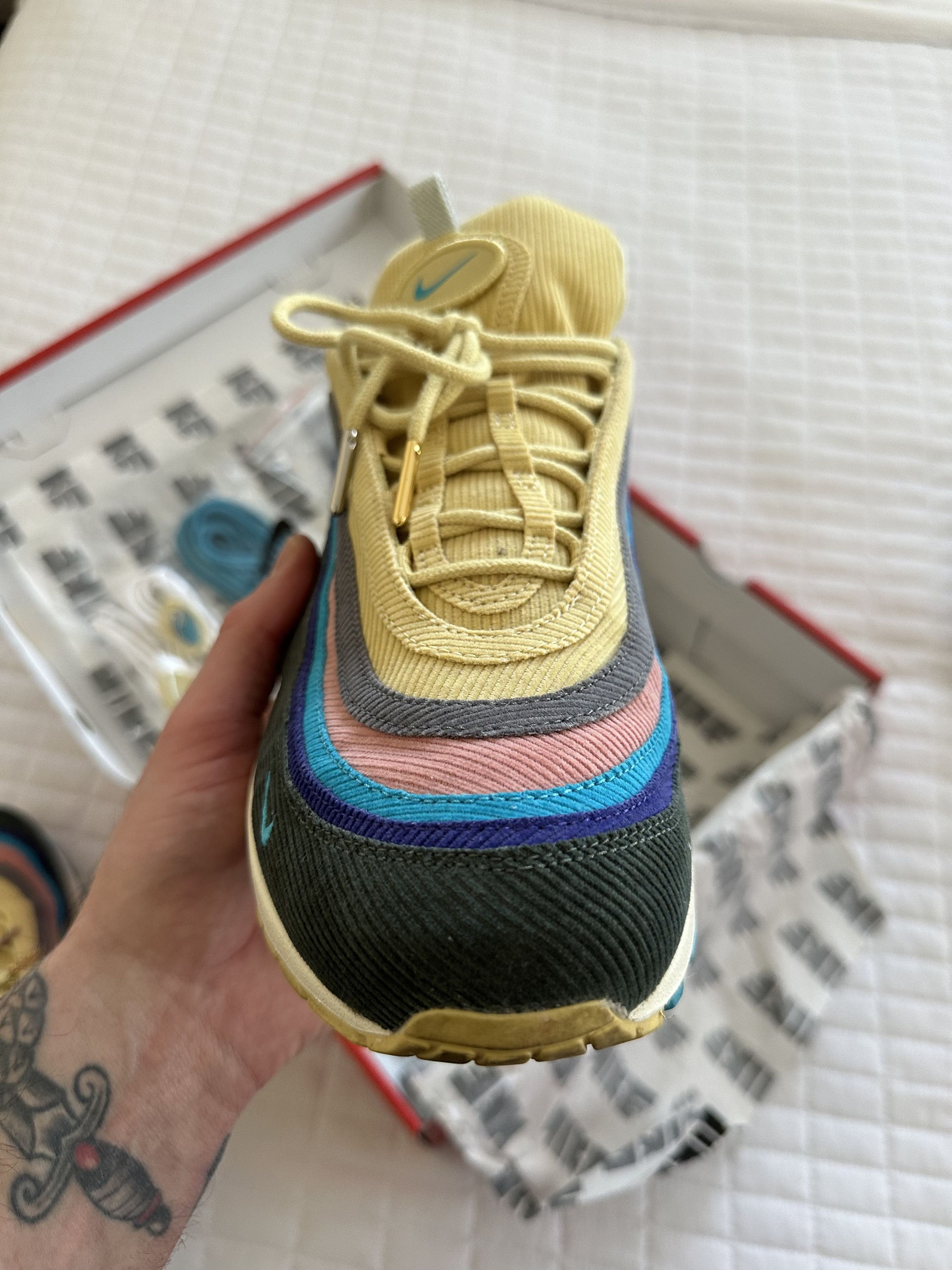 Nike Sean Wotherspoon NIKE AIR MAX 97 Size 11.5 with Box Laces Size US 11.5 / EU 44-45 - 16 Thumbnail