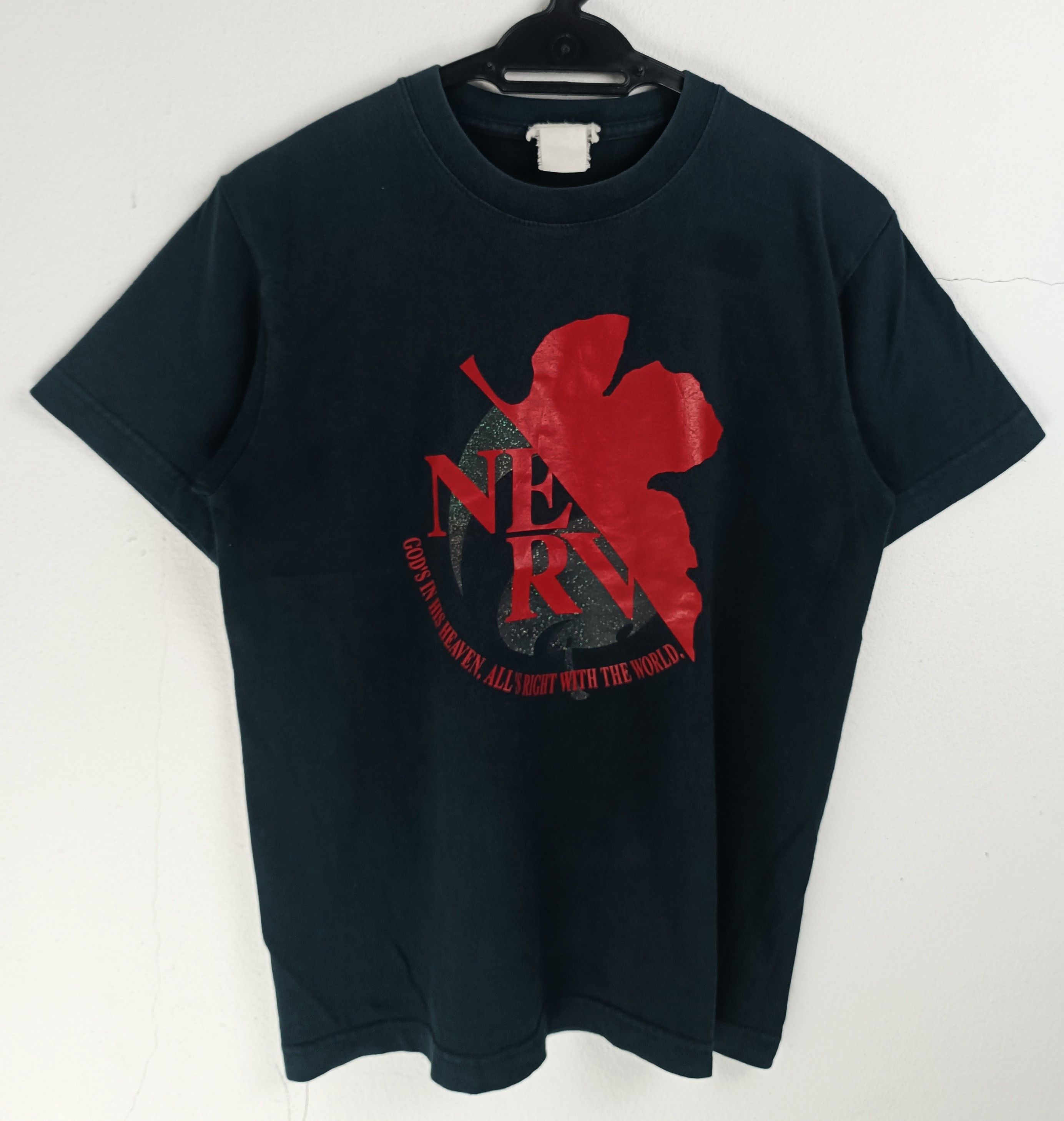 Anime VINTAGE 2000s NEON GENESIS EVANGELION NERV LOGO VERY RARE Ts Size US S / EU 44-46 / 1 - 4 Thumbnail