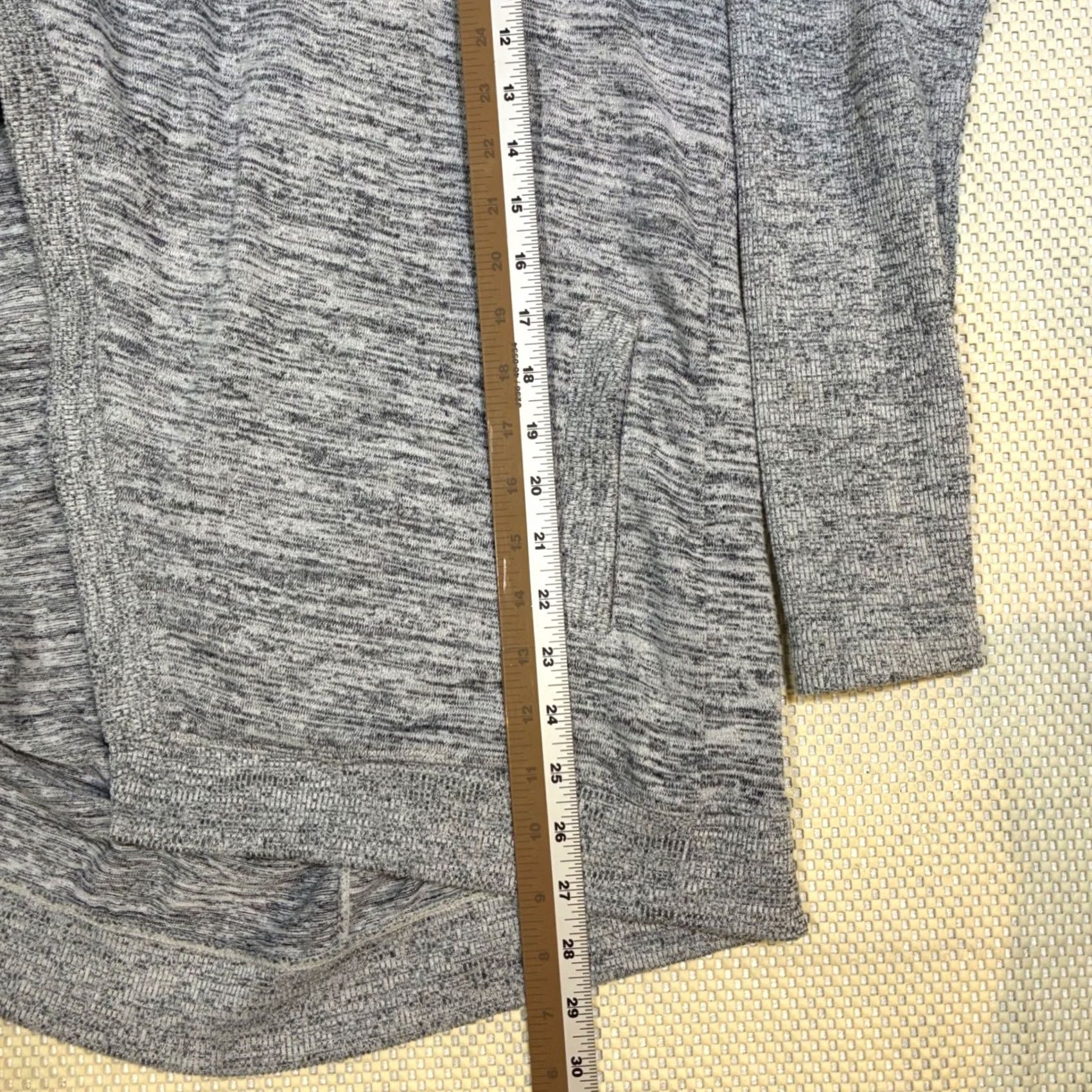 Athleta Athleta Cardigan Hoodie Open Front Heather Gray Womens Size S Knit Lightweight Pockets Drape Front Casual Activewear Loungewear Size S / US 4 / IT 40 - 7 Thumbnail