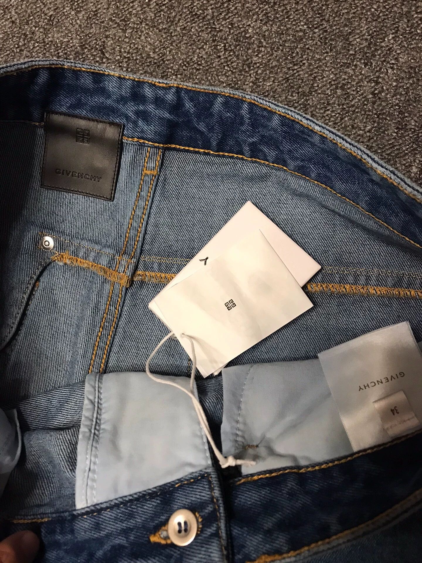 Givenchy Givenchy 34W Jeans Knee Slash Cutout Side Zip Size US 34 / EU 50 - 4 Thumbnail