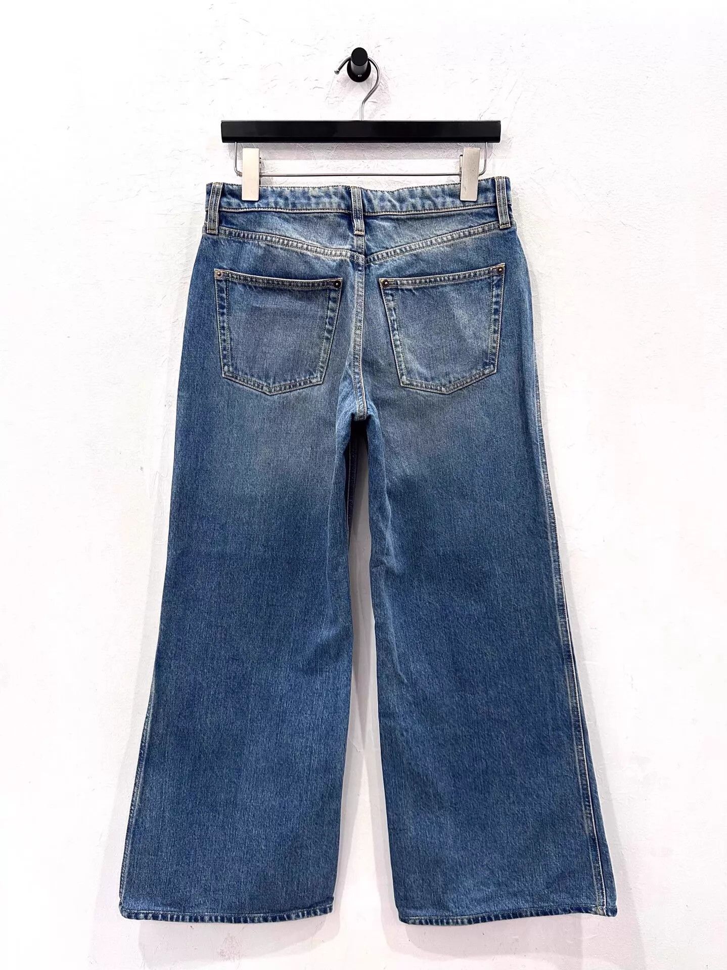 Louis Vuitton LV Women's Blue Jeans Brown Monogram Trim 38 New Size 27" / US 4 / IT 40 - 2 Thumbnail