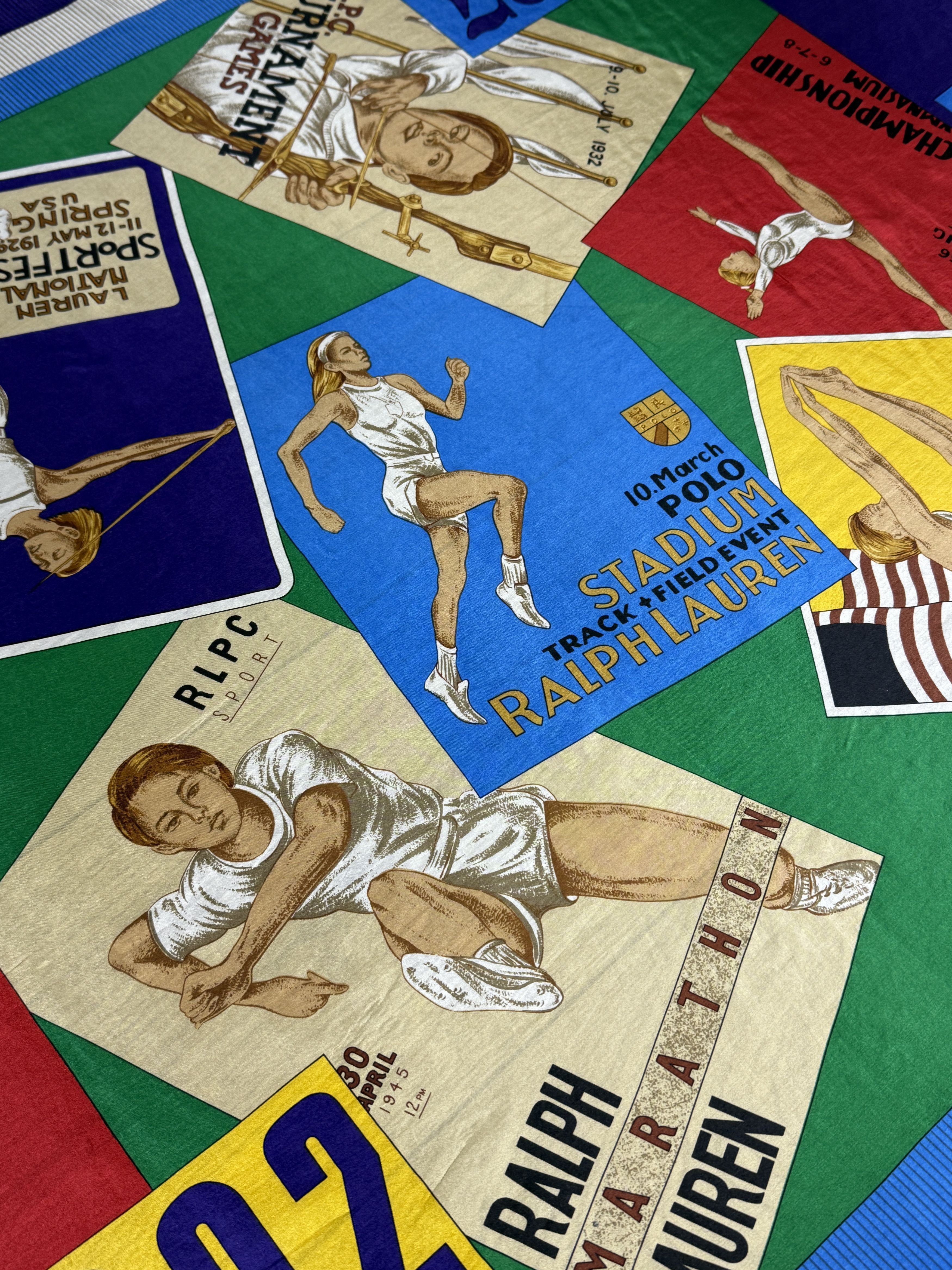Polo Ralph Lauren Polo Ralph Lauren vintage stadium silk scarf Size ONE SIZE - 4 Thumbnail