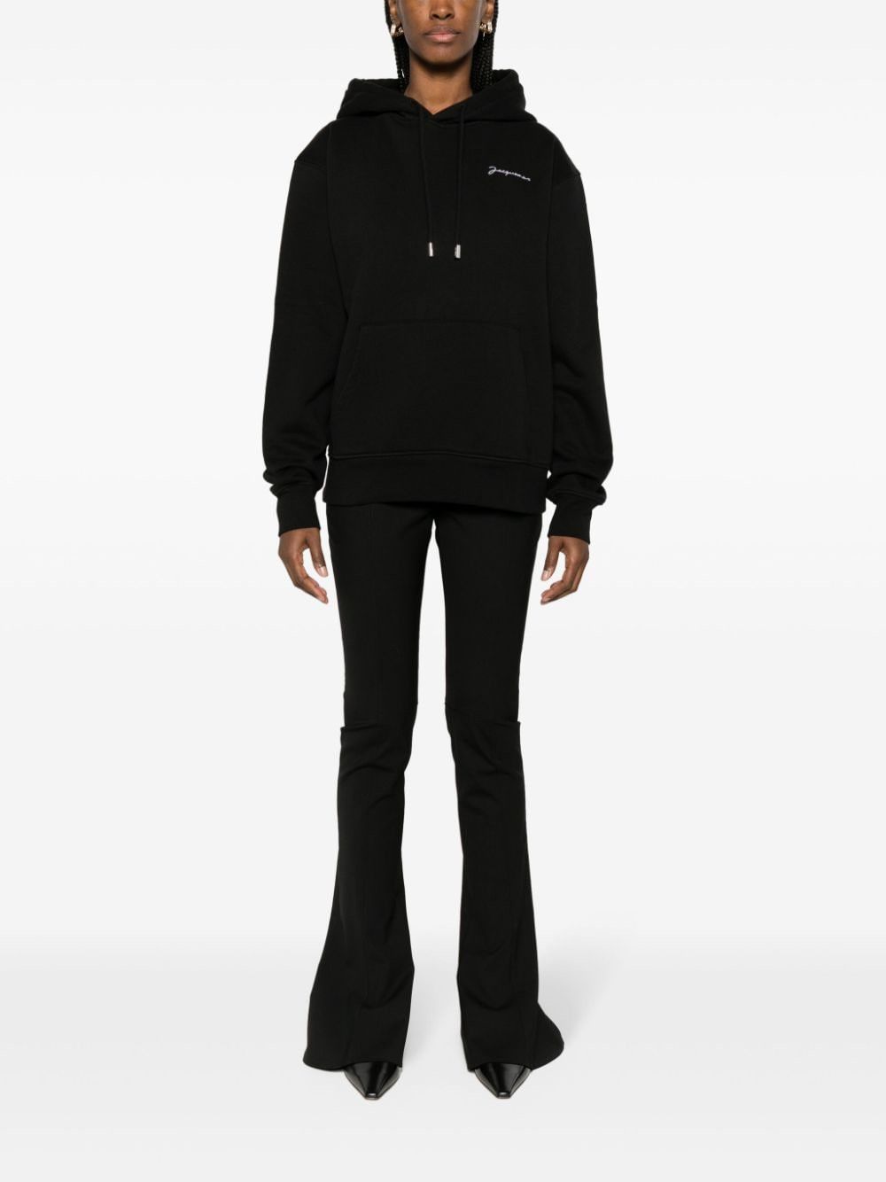 Jacquemus o1s22i1n1024 Unisex Hooded Sweatshirt in Black Size US M / EU 48-50 / 2 - 3 Thumbnail