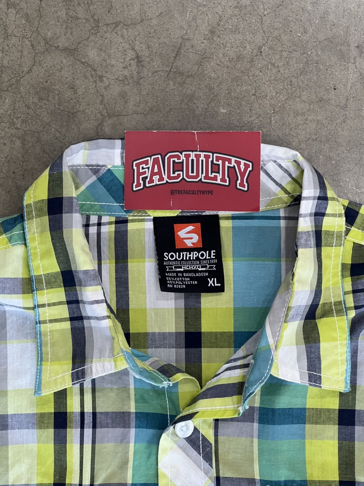 Southpole × Vintage Southpole Double Pocket Plaid ButtonUp XL Size US XL / EU 56 / 4 - 3 Thumbnail
