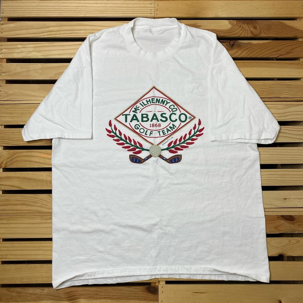 Tabasco Vintage Tabasco x Golf Team 1998 White Tee Size XL Size US XL / EU 56 / 4 - 1 Thumbnail