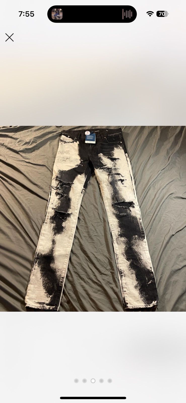 Saint laurent paris ss16 bleached denim