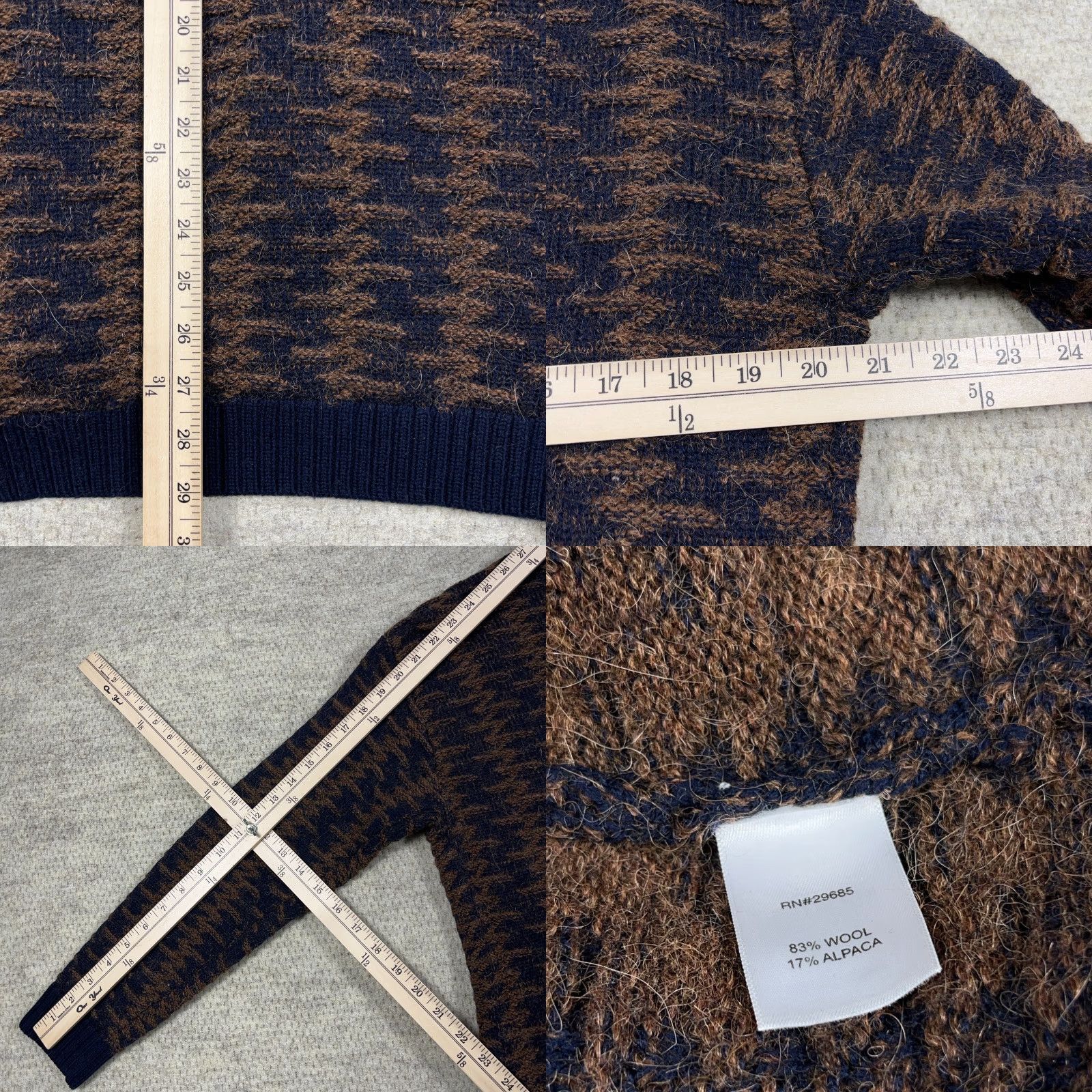 Pendleton Pendleton Cardigan Sweater Women L Open Front Wool Alpaca Shawl Neck V-Neck Pockets Geometric Bohemian vintage? no Size L / US 10 / IT 46 - 8 Thumbnail