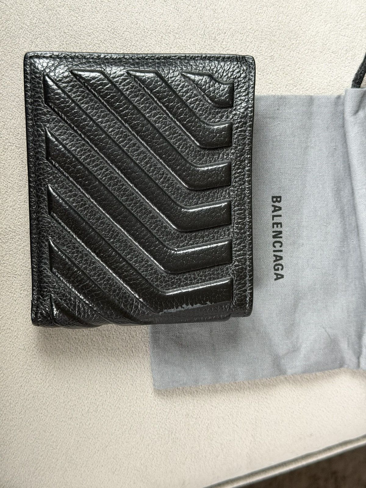 Balenciaga Balenciaga Car leather square bifold wallet, beautiful grain Size ONE SIZE - 10 Thumbnail