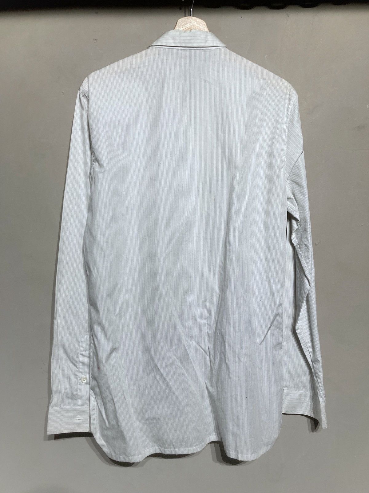 Kris Van Assche $539 STRIPED SHIRT 48 BUTTON UP SLIM 48 M Size US M / EU 48-50 / 2 - 2 Thumbnail