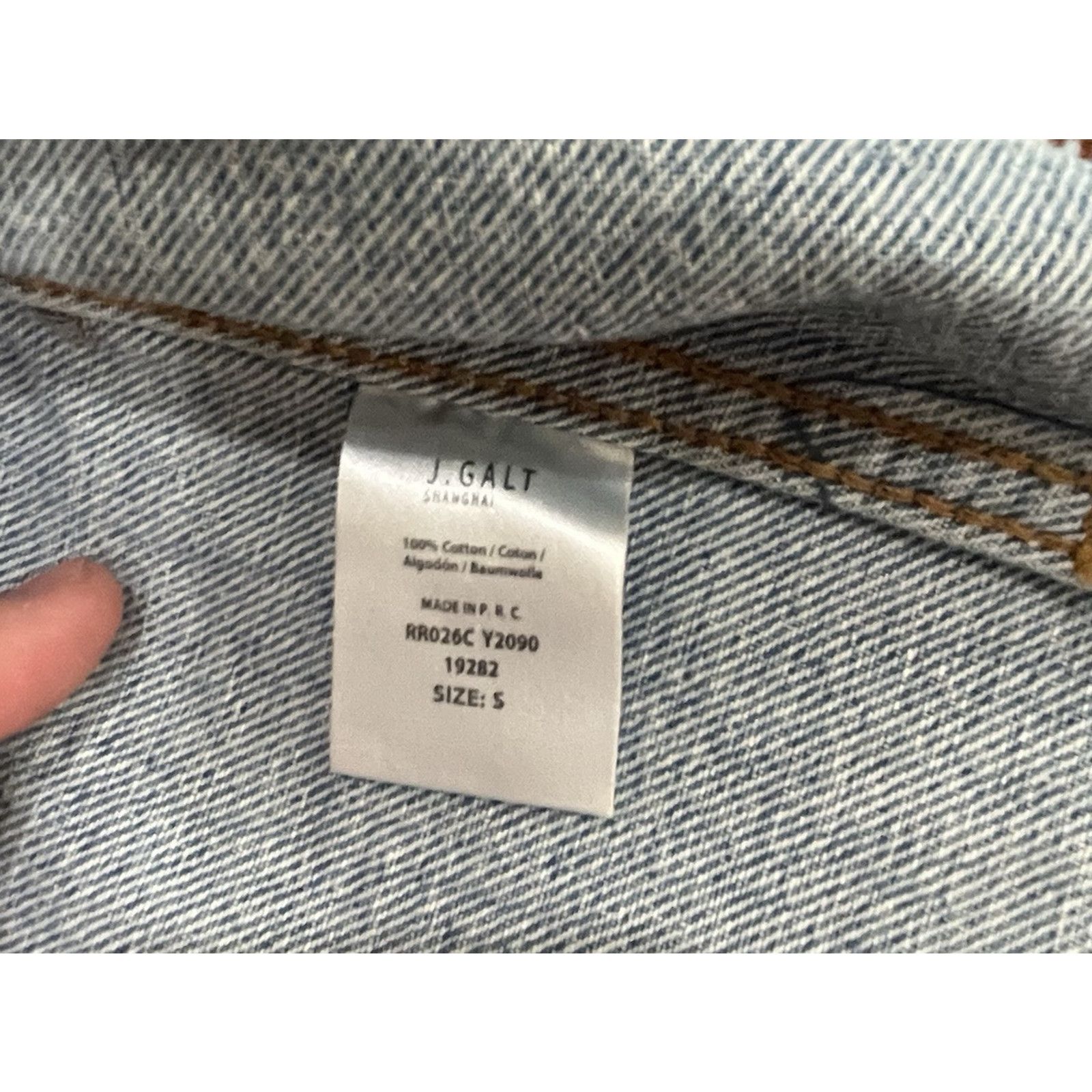 Pacsun Pacsun J.Galt Jean Jacket Womens Blue Denim raw Hem med Size M / US 6-8 / IT 42-44 - 5 Thumbnail